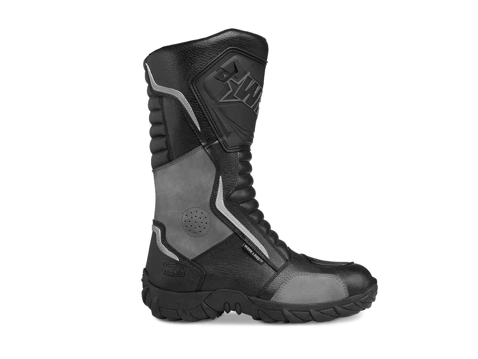 Botas Hombre Moto Biker Doble proposito Workland 76227 Gris — imagen 7