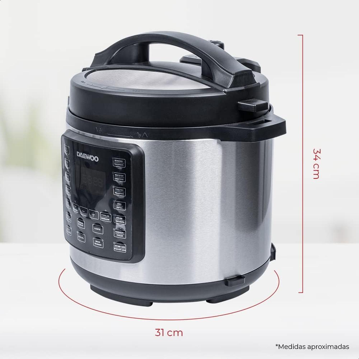 Olla Eléctrica Multipresión 6 Litros Daewoo Multifunción — imagen 4