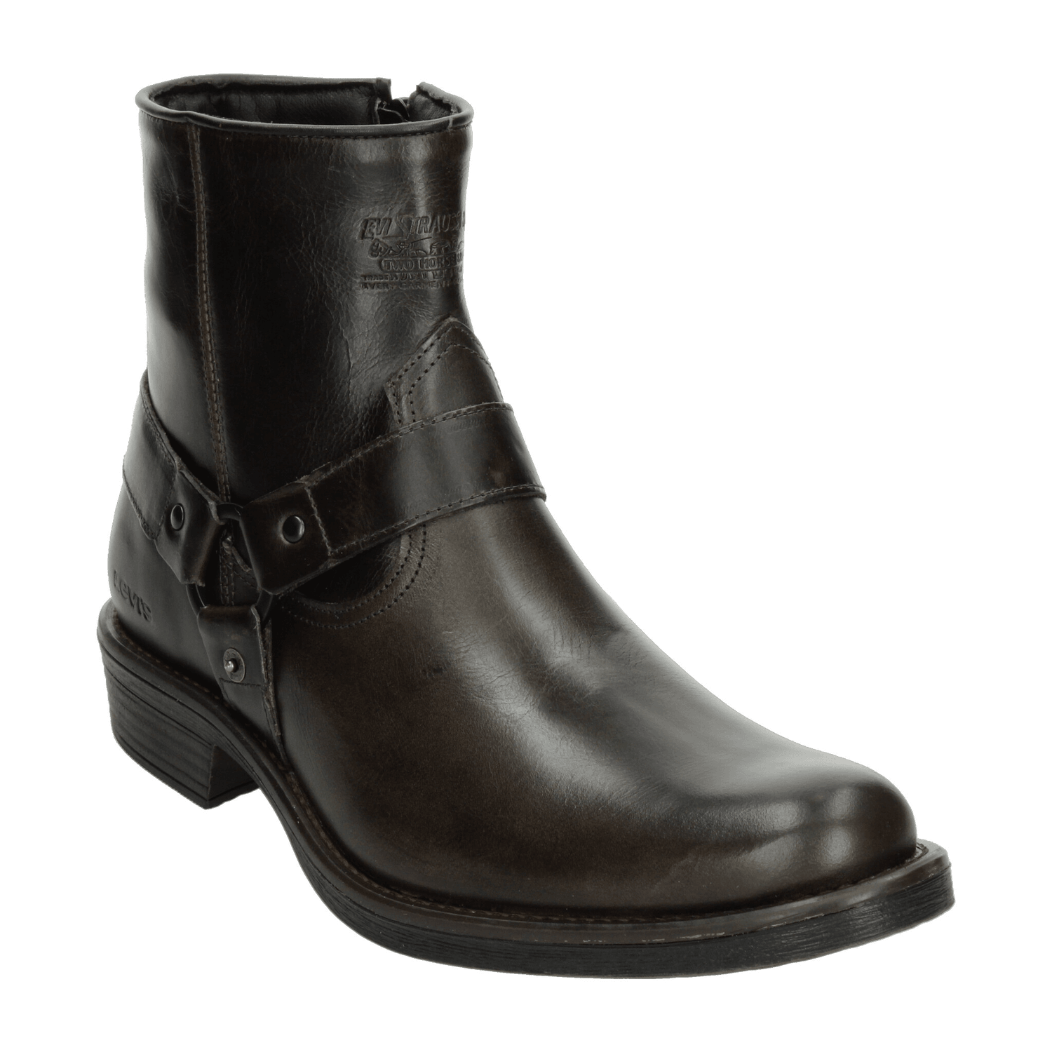Bota Levis Hombre Casual Cierre Cómoda Negro Caballero — imagen 4