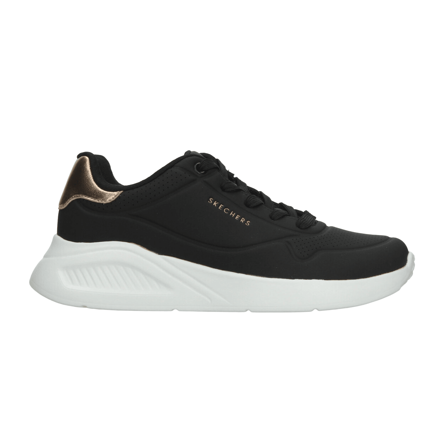 Tenis Skechers Uno Lite-Shimmer Dama Deportivo Negro Mujer — imagen 1