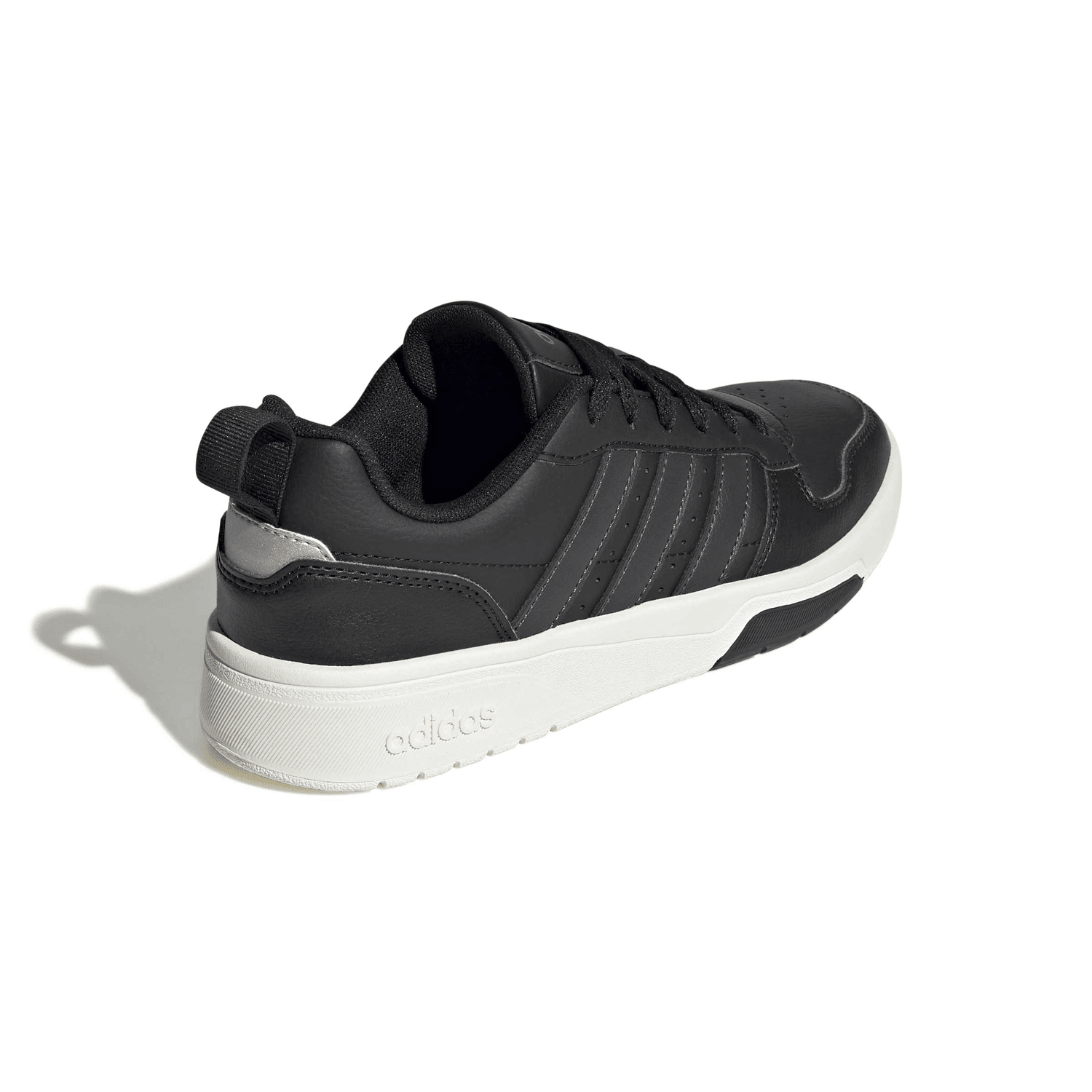 Tenis Adidas Courtwave Core Dama Casual Cintas Negro Mujer — imagen 3