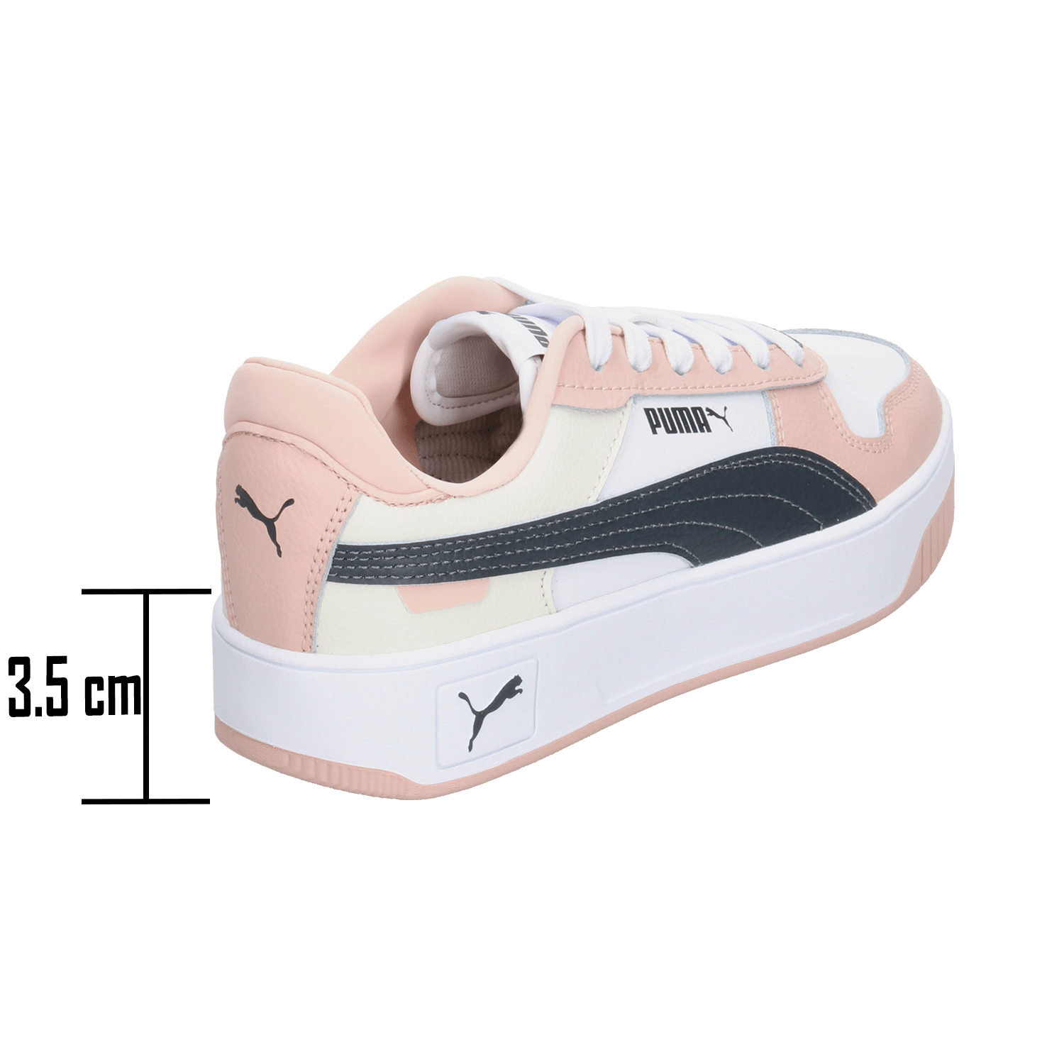 Tenis Dama Puma Carina Street Blanco Casual Mujer — imagen 4