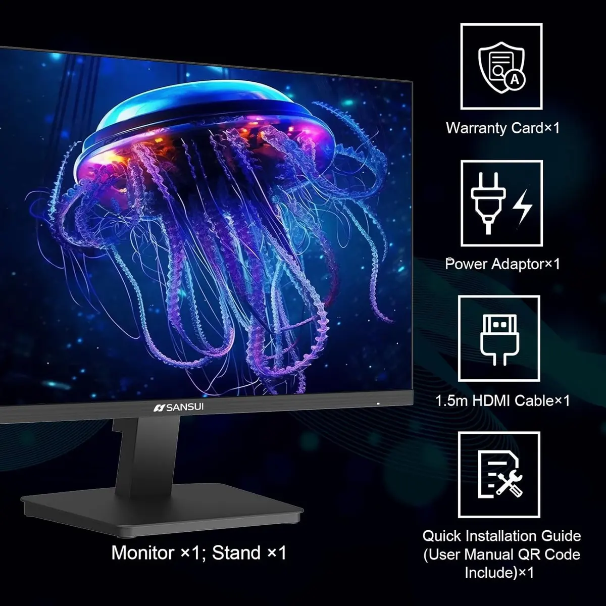 Sansui ES-27F2 Monitor de 27" Full HD 1080p 120 Hz — imagen 8