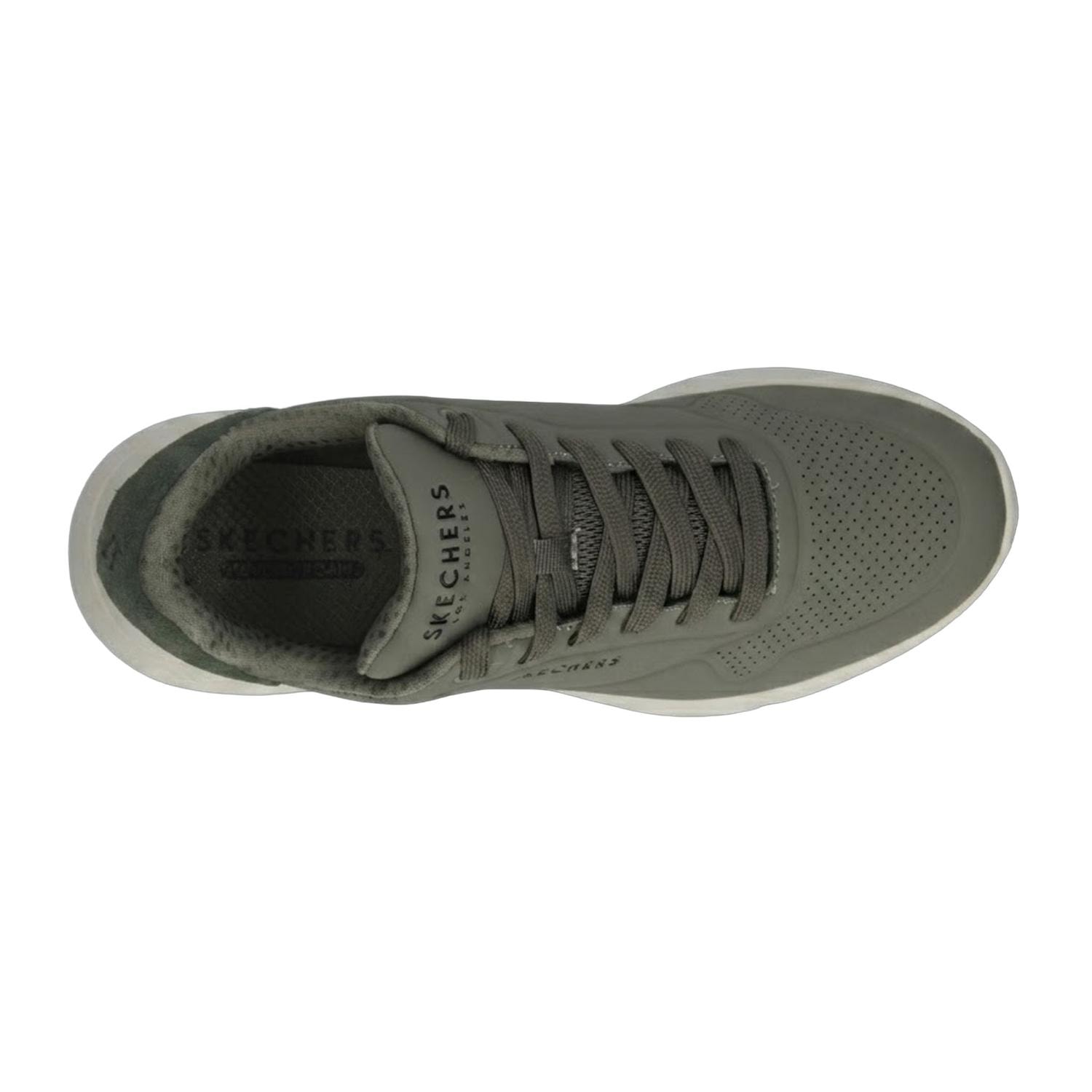 Tenis Skechers Uno Hombre Casual Verde Oliva Caballero — imagen 8
