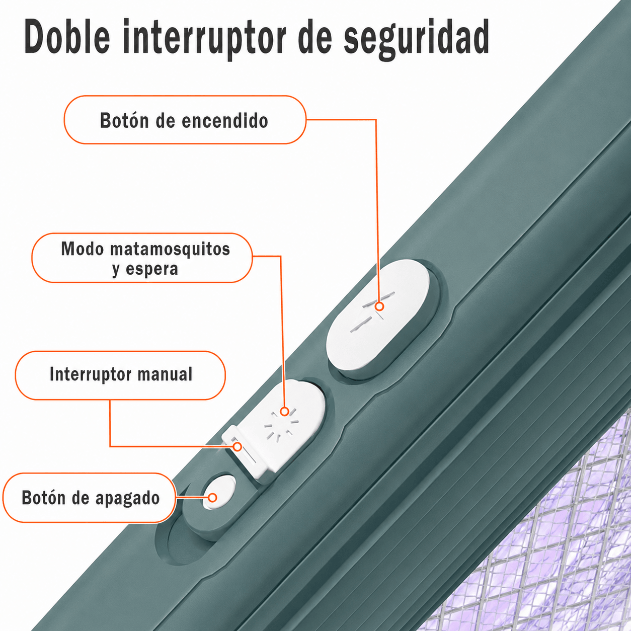 Raqueta Eléctrica para Insectos — imagen 7