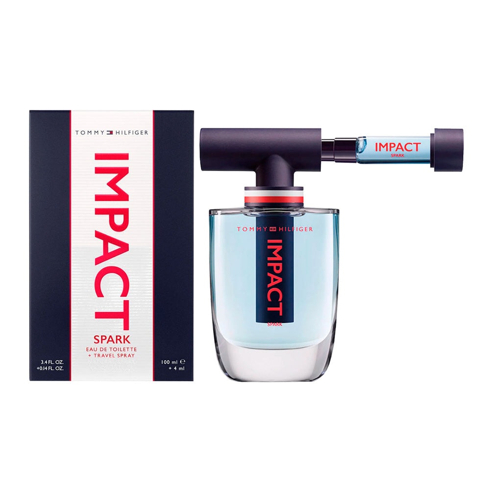 Perfume Tommy Impact Spark 100 ml EDT + Travel 4 ml EDT Caballero Mag — imagen 2