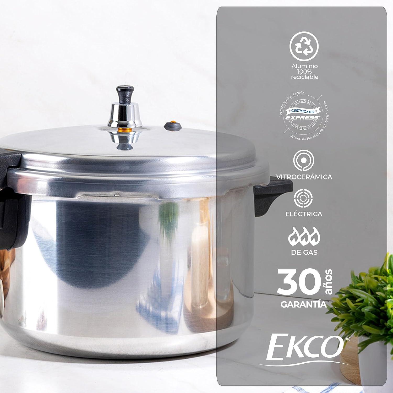 Olla Express Ekco 6 L Aluminio con 6 Sistemas de Seguridad — imagen 6