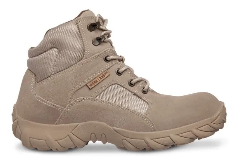 Bota Hombre Militar Corta Botín Táctica Workland 76223 Arena — imagen 7