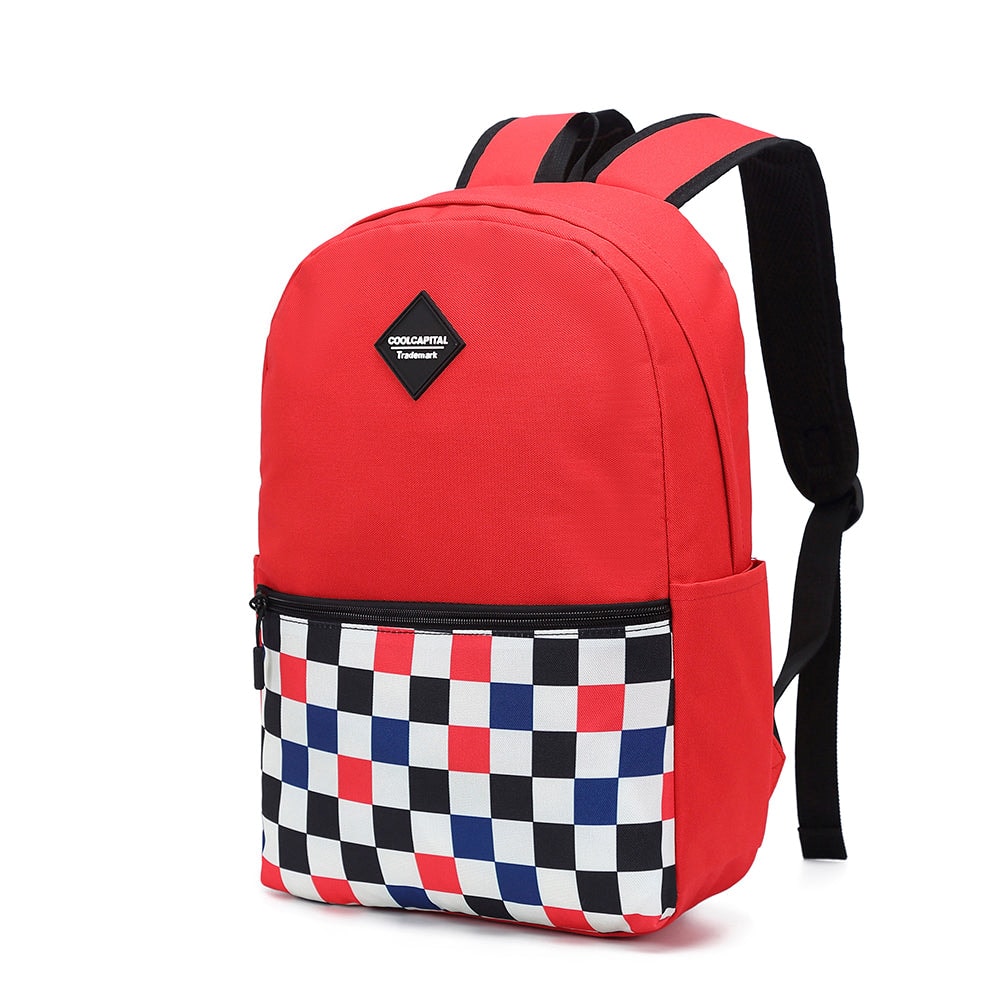 Mochila para laptop + mouse alámbrico CoolCapital Cuadros 15" pulgadas combo — imagen 7