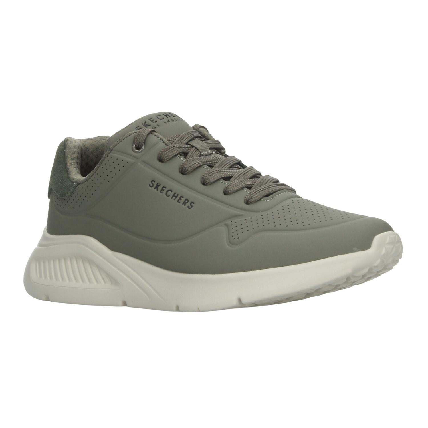 Tenis Hombre Skechers Uno Verde Oliva Casual Caballero — imagen 3