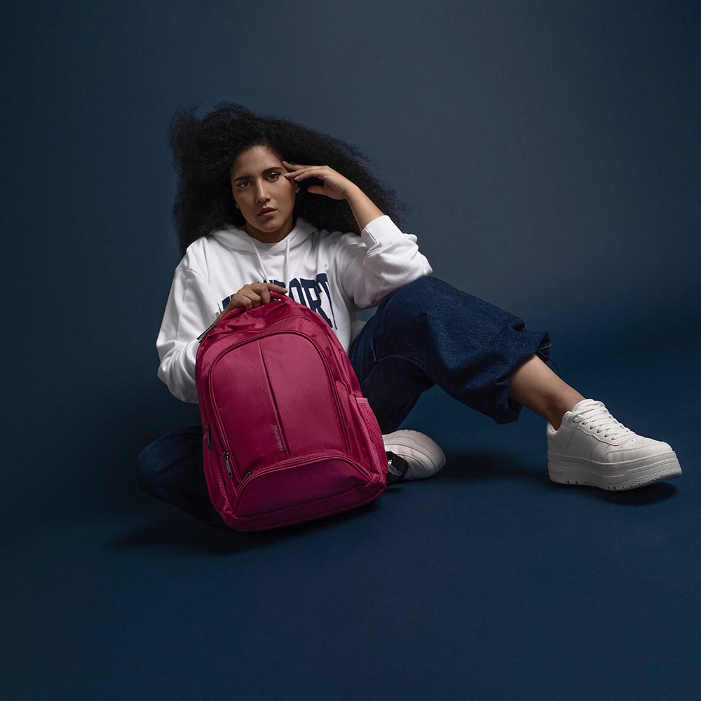 Mochila para laptop CoolCapital Bast 15.6" pulgadas Rosa — imagen 3