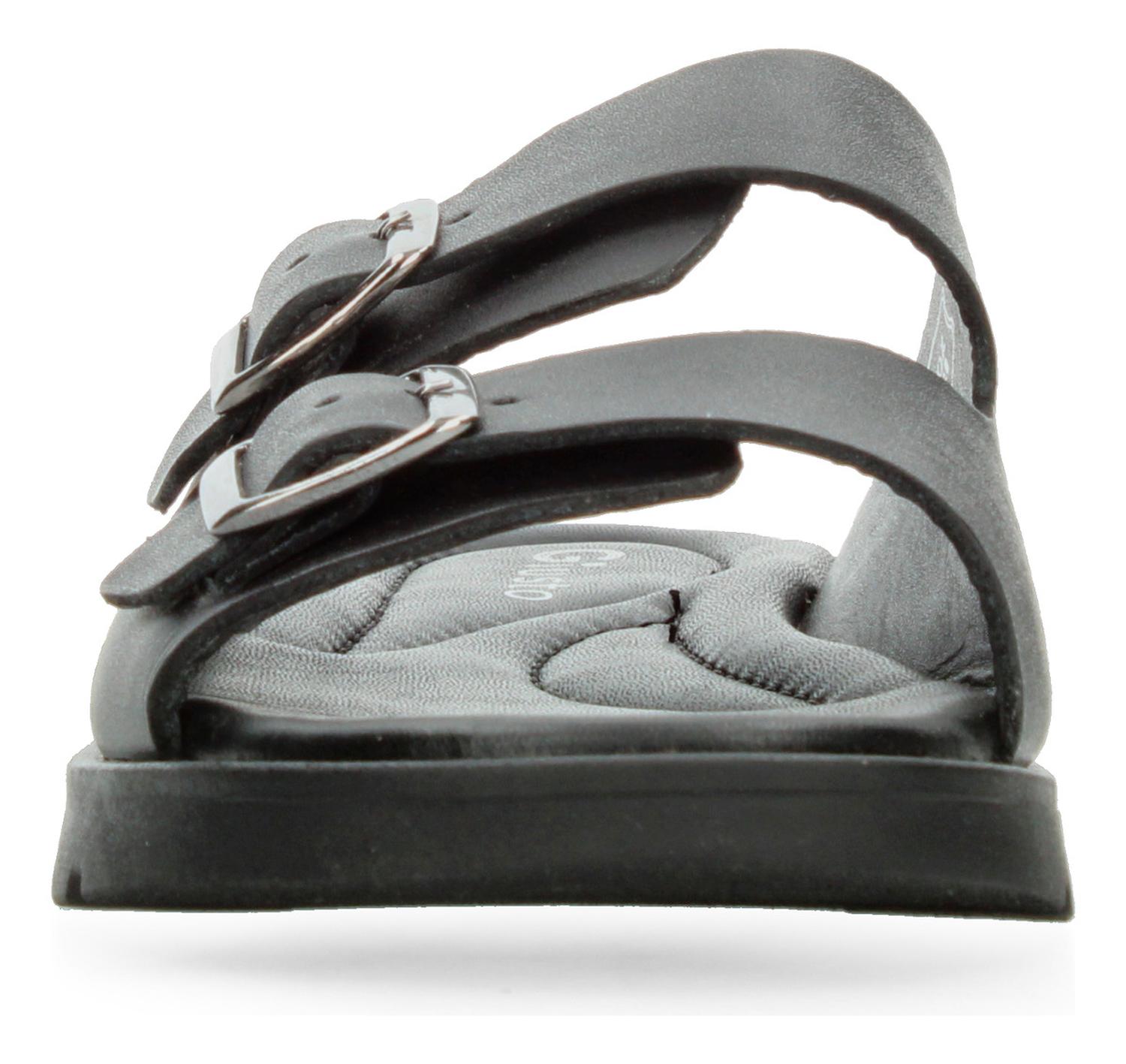 Sandalias Giusto Hombre Negro Hebilla Slides Casual Caballero — imagen 7