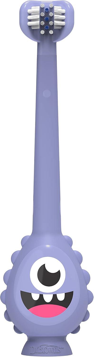 Cepillo de Dientes para Bebé Dr. Brown's ToothScrubber Monstruo Morado 1-4 Años — imagen 2