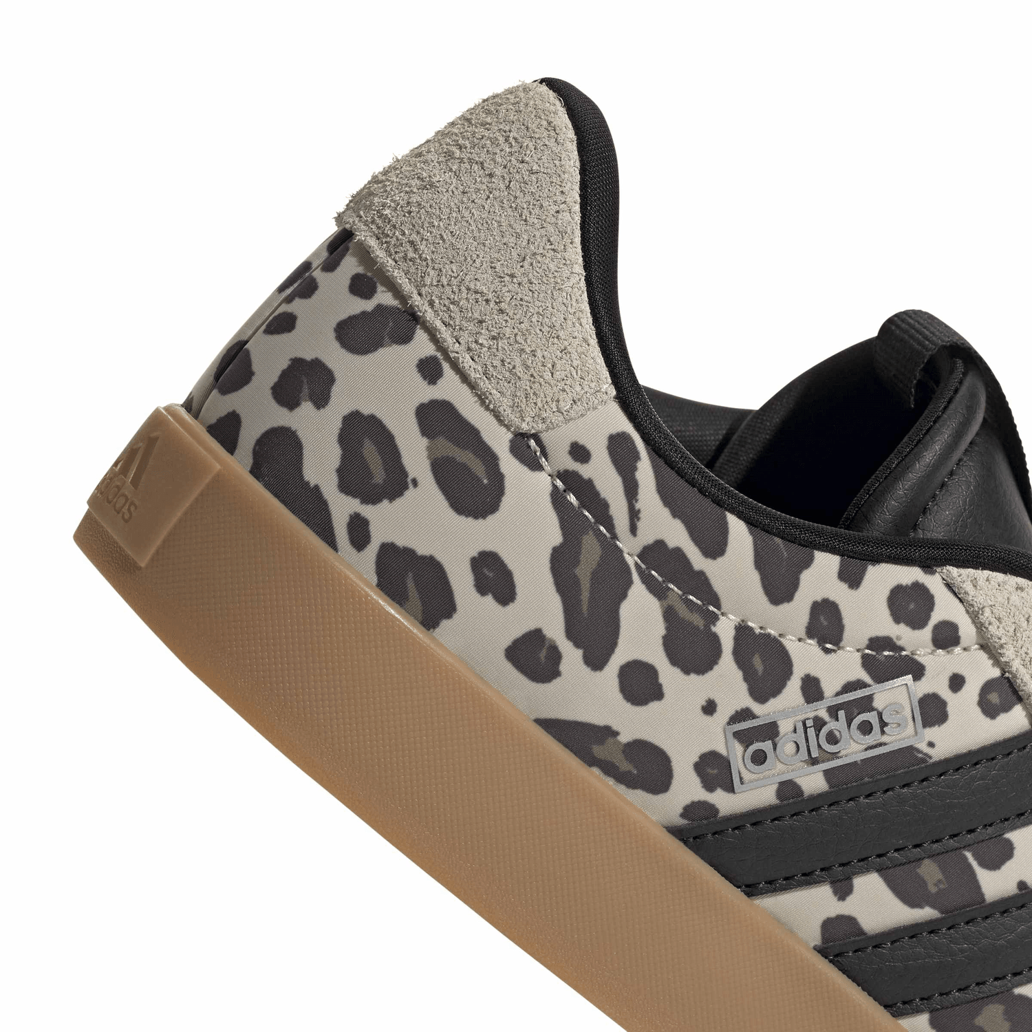 Tenis Adidas VL Court 3.0 Dama Casual Animal Print Beige Mujer — imagen 6