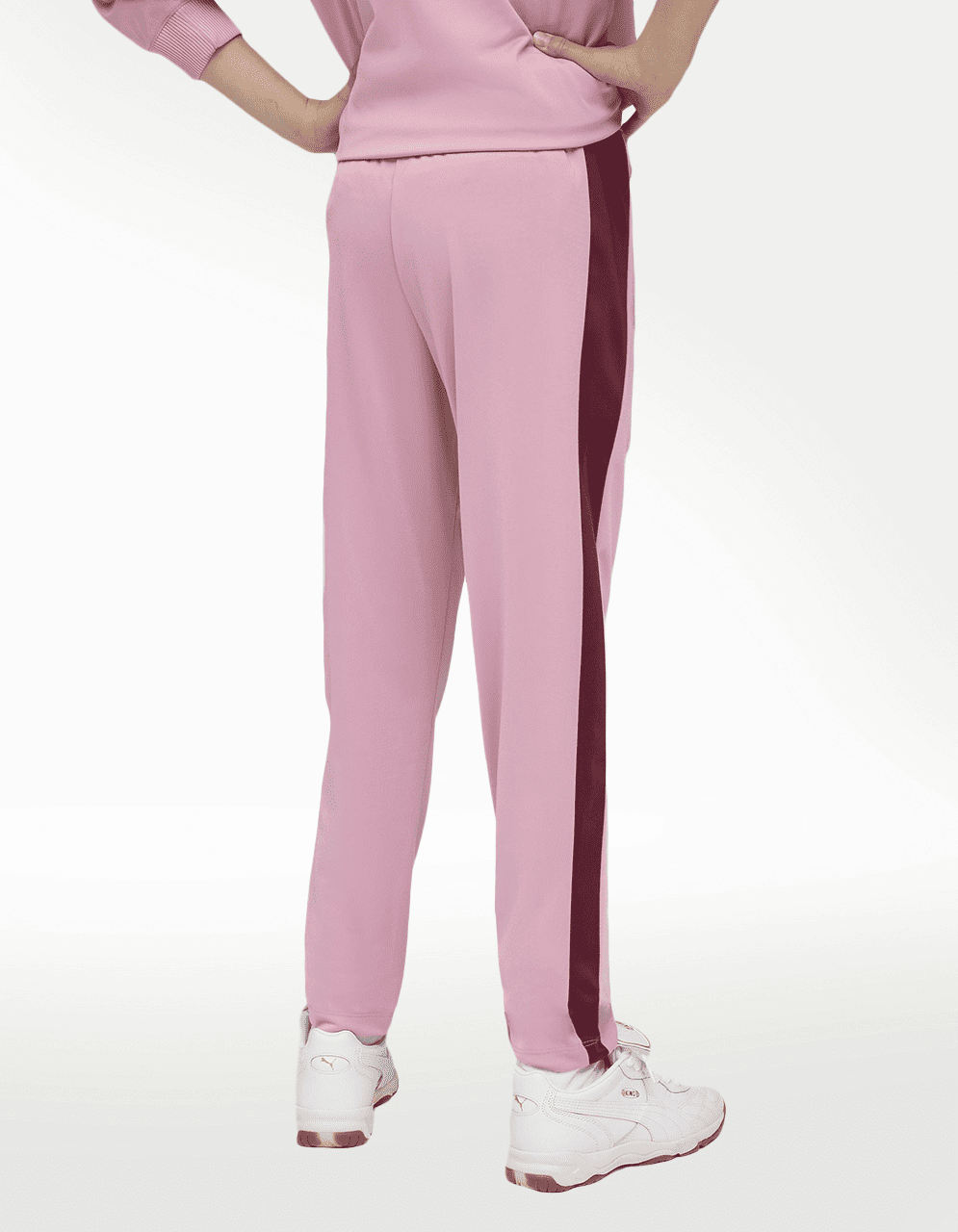 Pants Puma T7 Always On Slim Track Rosa - Niña — imagen 4