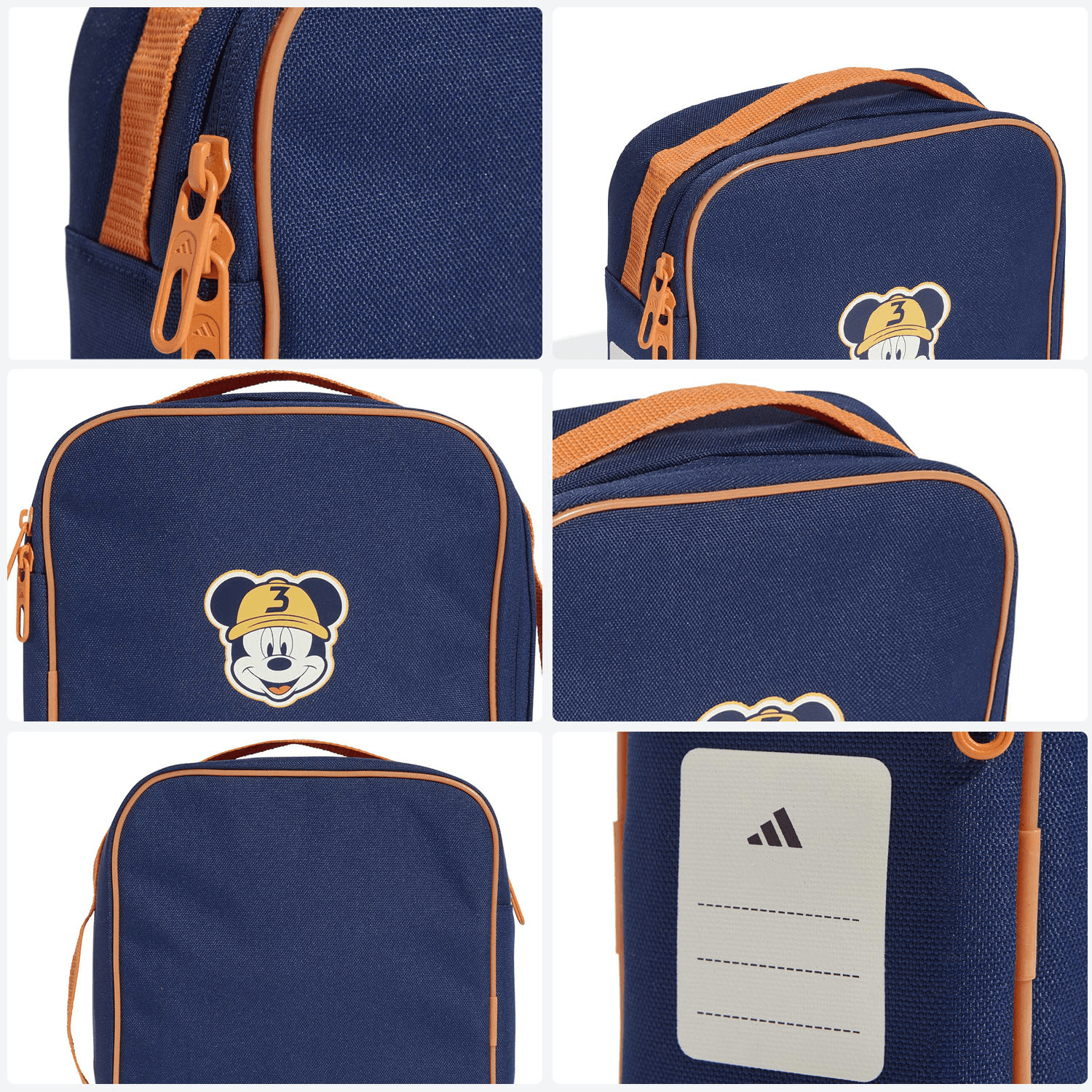 Lonchera Niño Adidas Disney Mickey Mouse Escolar Azul Infantil — imagen 8