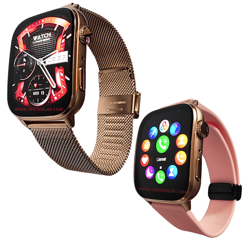 G-Tide S6 Pro Smartwatch – Innovación, llamada, notificaciones, correas metálicas,deportes,salud.Dorado. — imagen 13