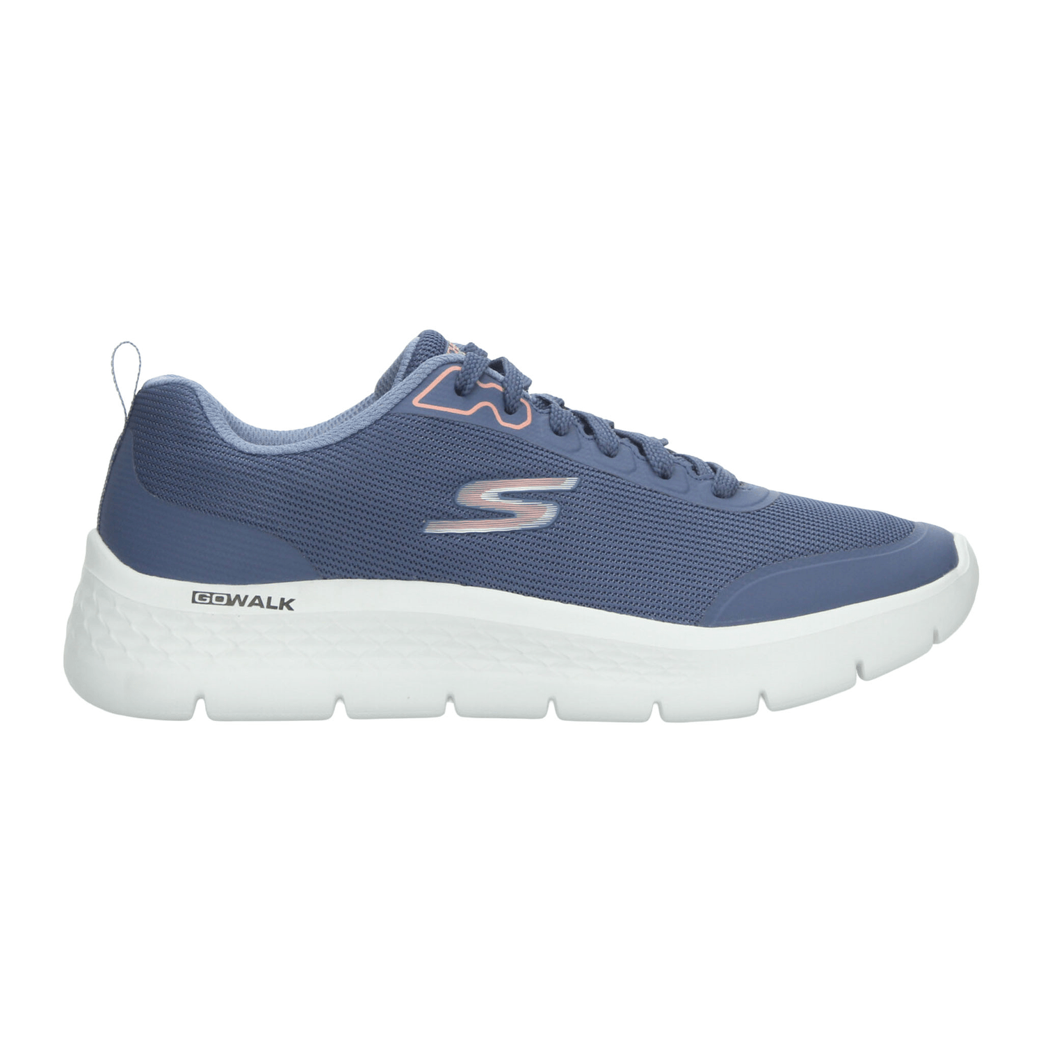 Tenis Skechers Go Walk Flex Dama Azul Deportivo Cintas Mujer — imagen 2