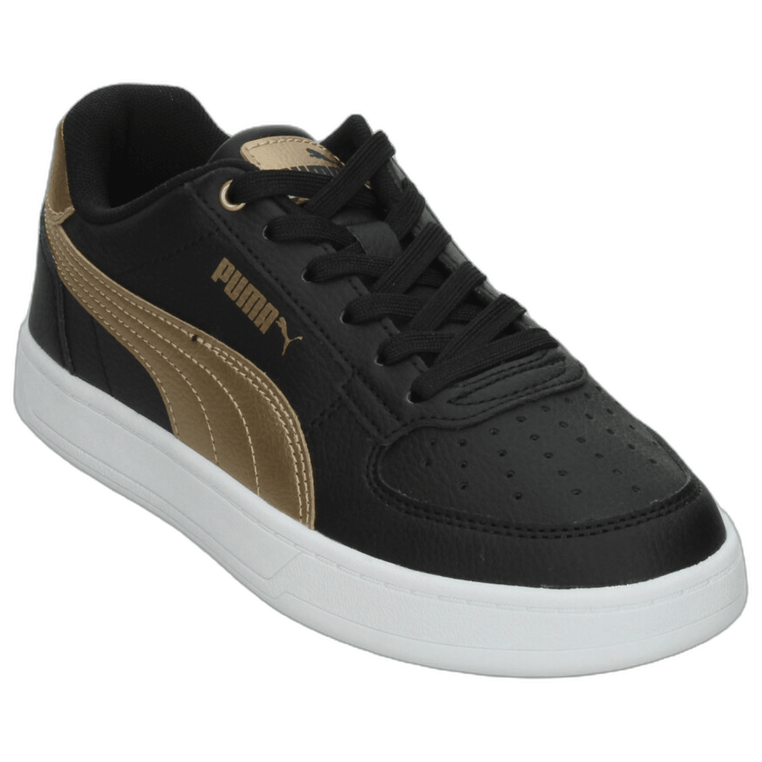 Tenis Dama Puma Caven 2.0 Negro Dorado Casual Mujer — imagen 5