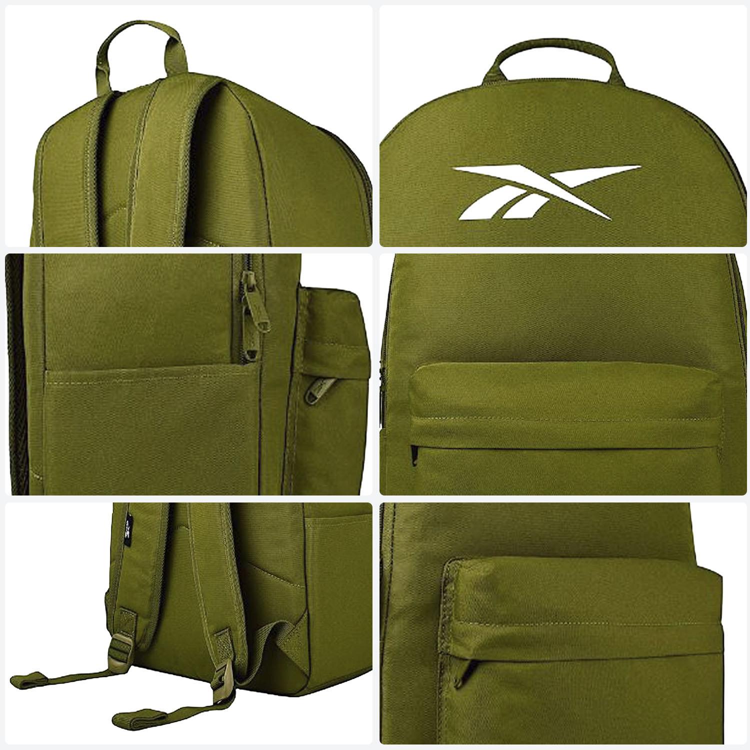 Mochila Unisex Reebok Classic Verde Escolar 17L — imagen 6