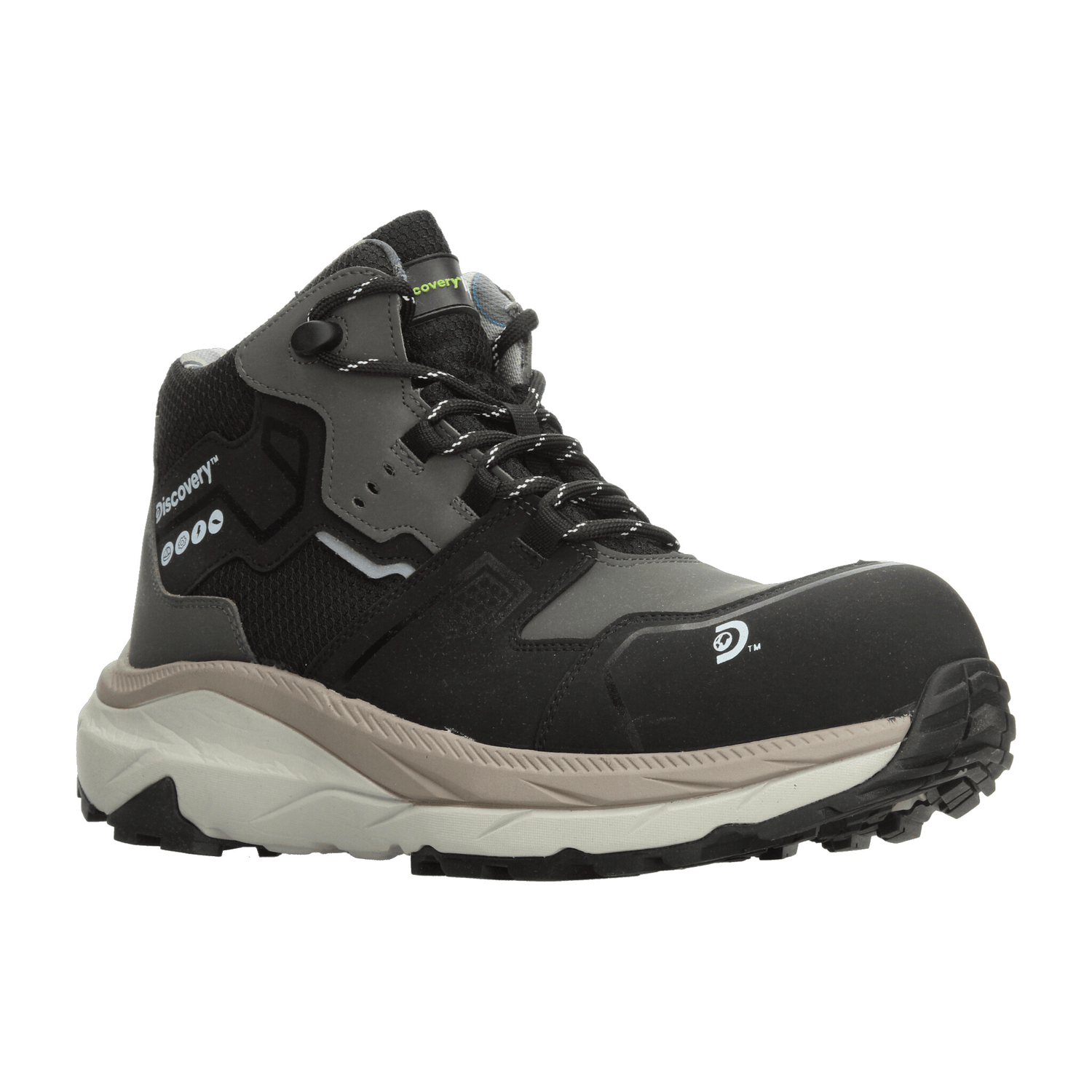 Bota Hombre Discovery Negro Industrial Caballero — imagen 3