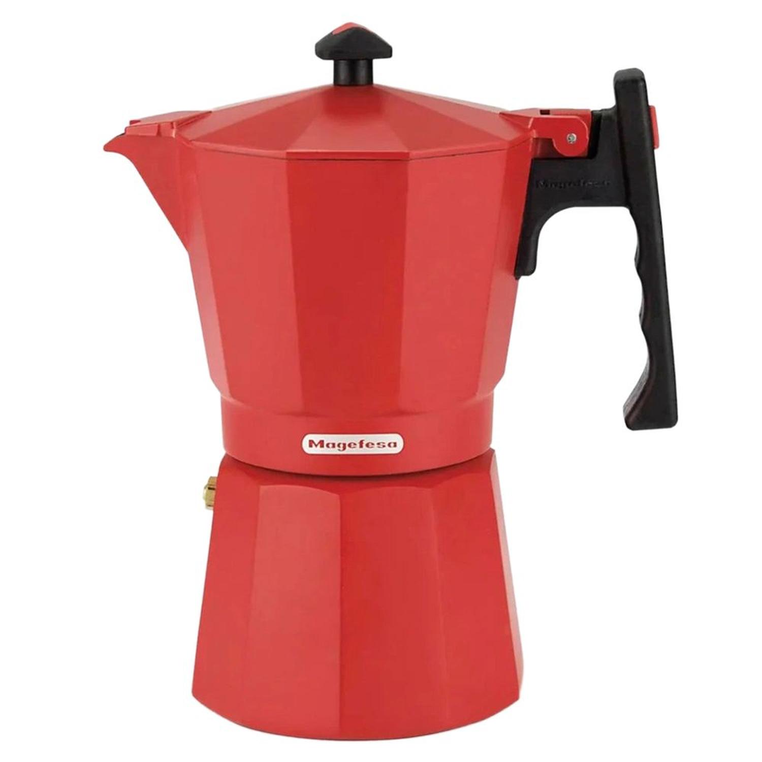 Cafetera Tetera Italiana Magefesa Colombia color Rojo Rinde 6 Tazas — imagen 1