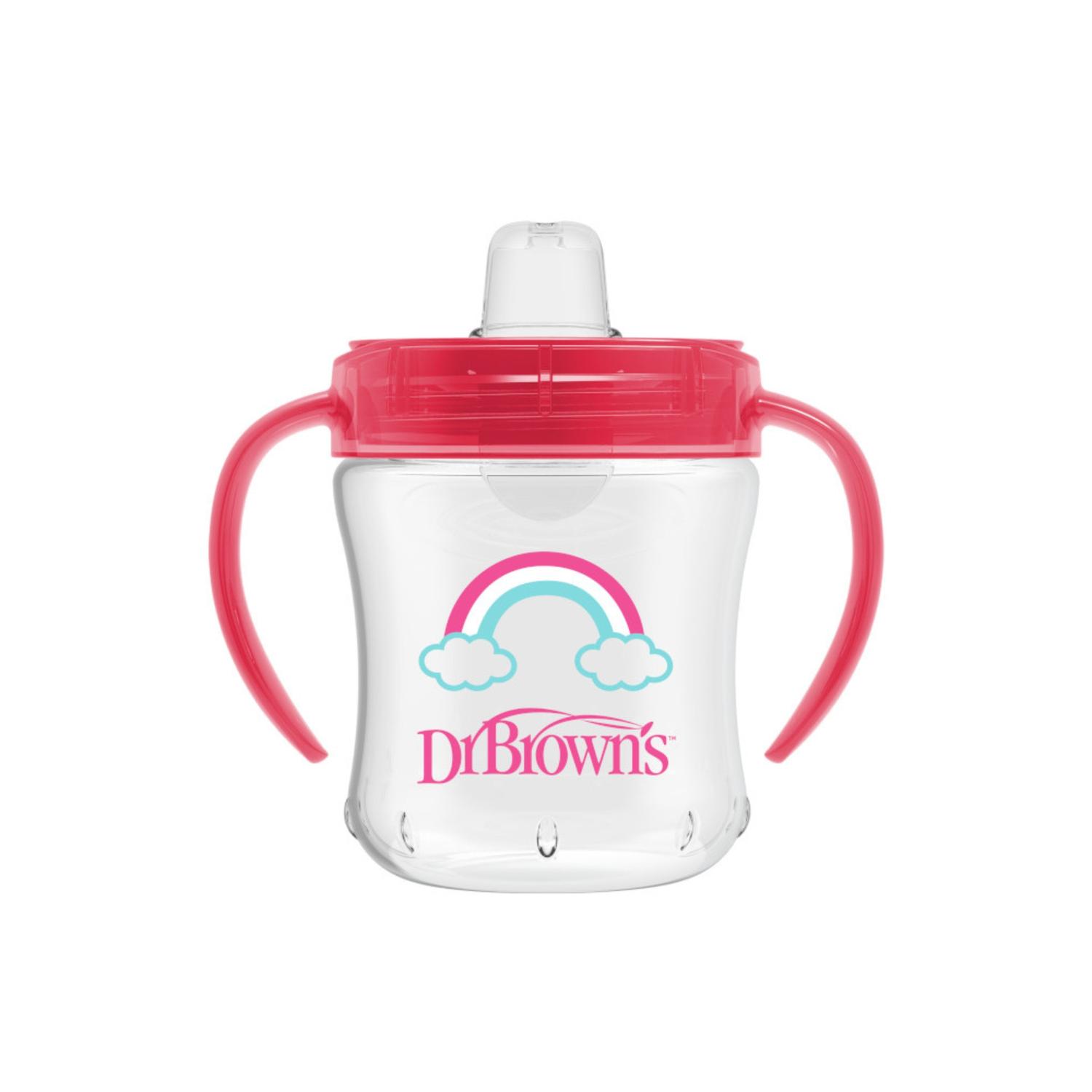 Pack 2 termos entrenadores 6oz boquilla suave rosa Dr Browns — imagen 4