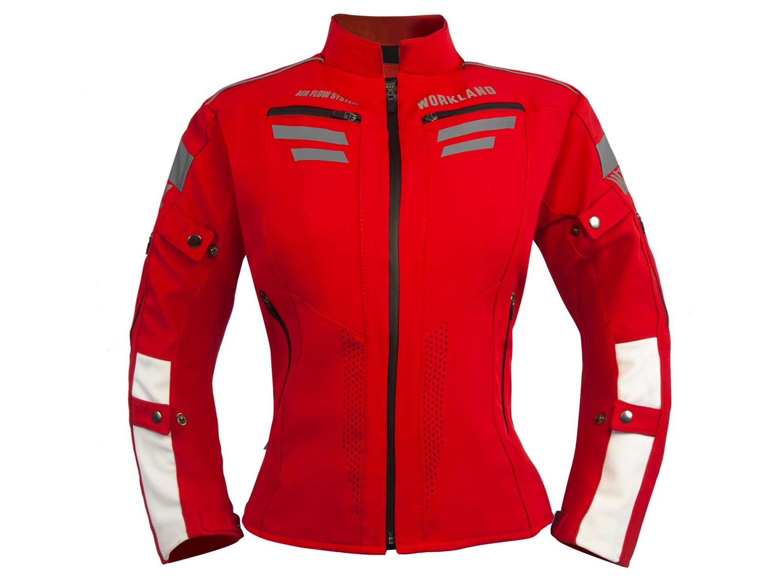 Chamarra moto mujer impermeable protecciones biker WKL 85 RO — imagen 1