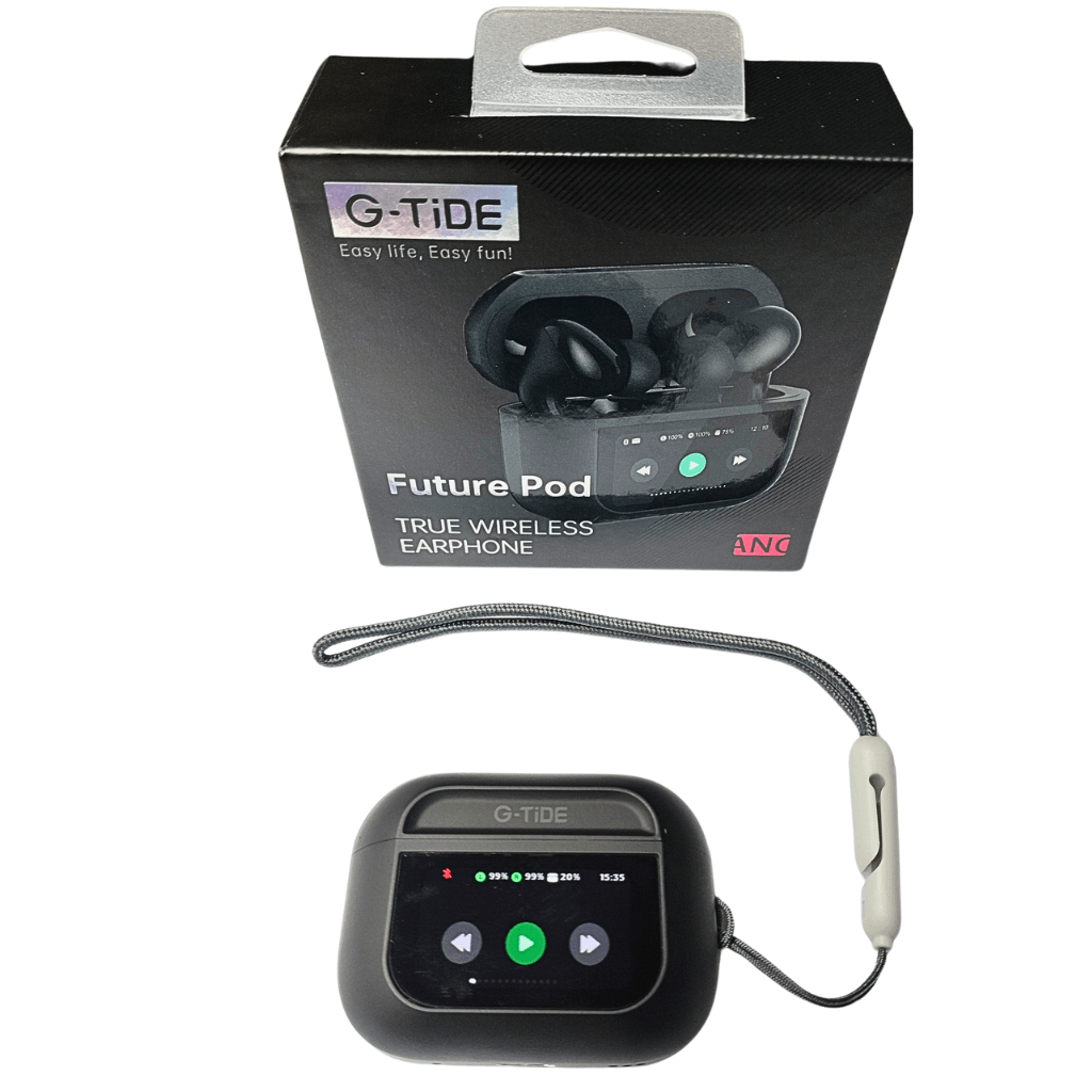 Audífonos con Pantalla Táctil. G-TIDE Future Pod, Bluetooth, Cancelación de ruido, encontrar audífonos — imagen 4