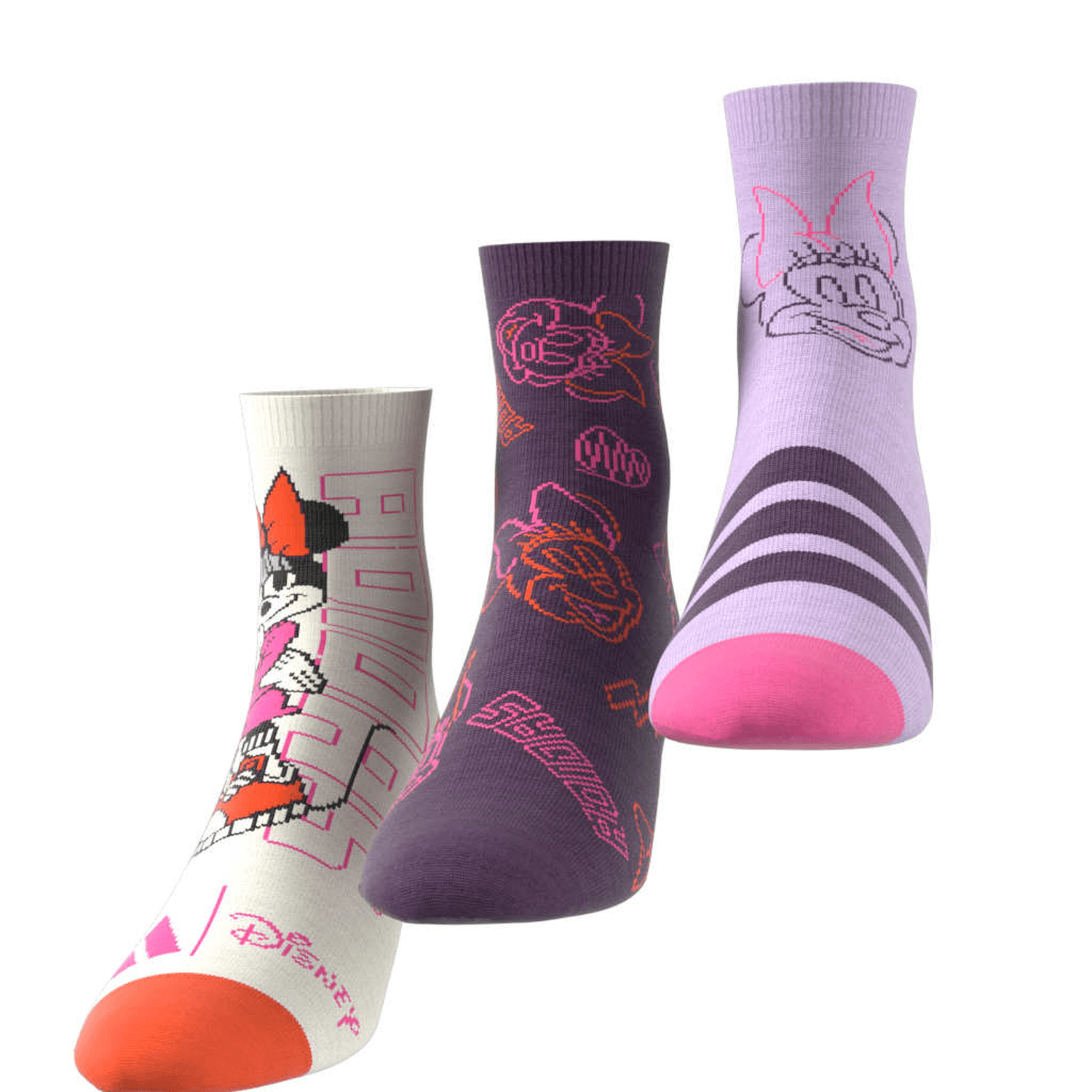 Calcetines Adidas Minnie Mouse Niña 3 Pares Multicolor Infantil — imagen 10