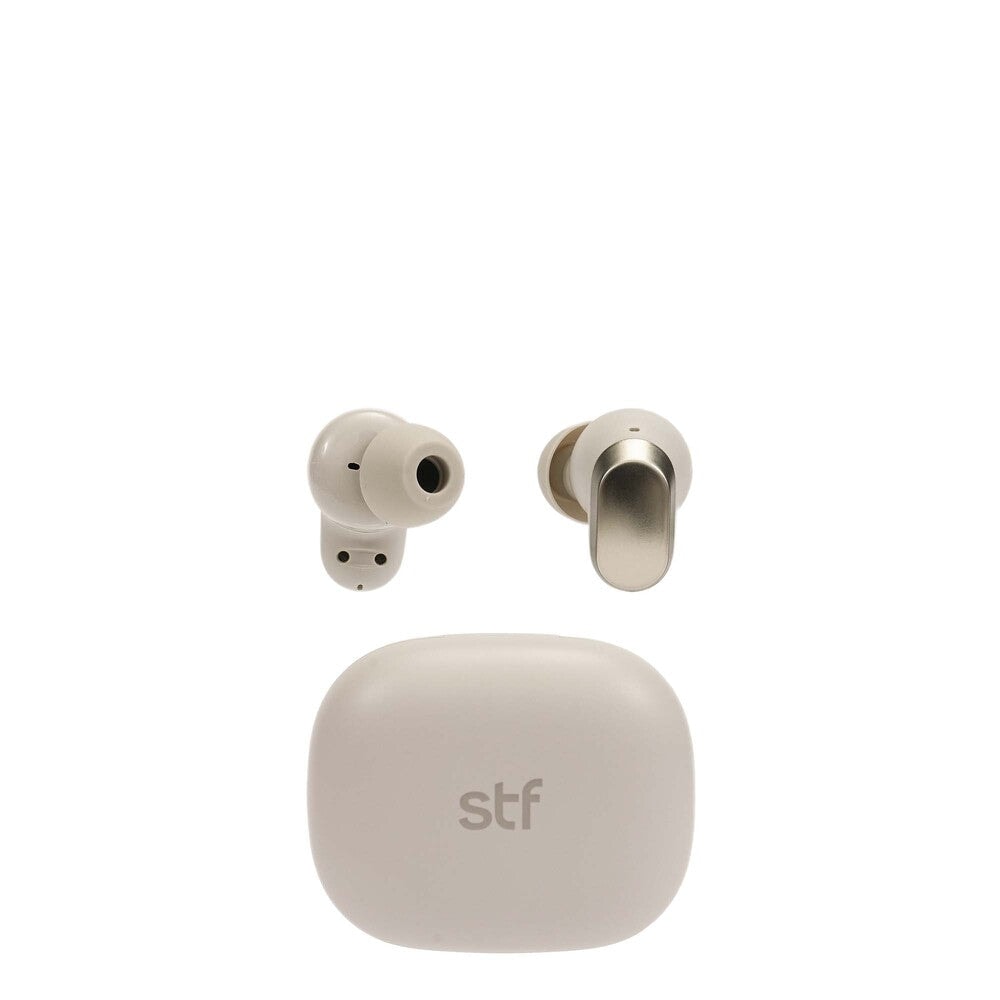 Audifonos Inalambricos Tws Cherry STF 36hrs Uso ENC Protección IPX4 Beige — imagen 2