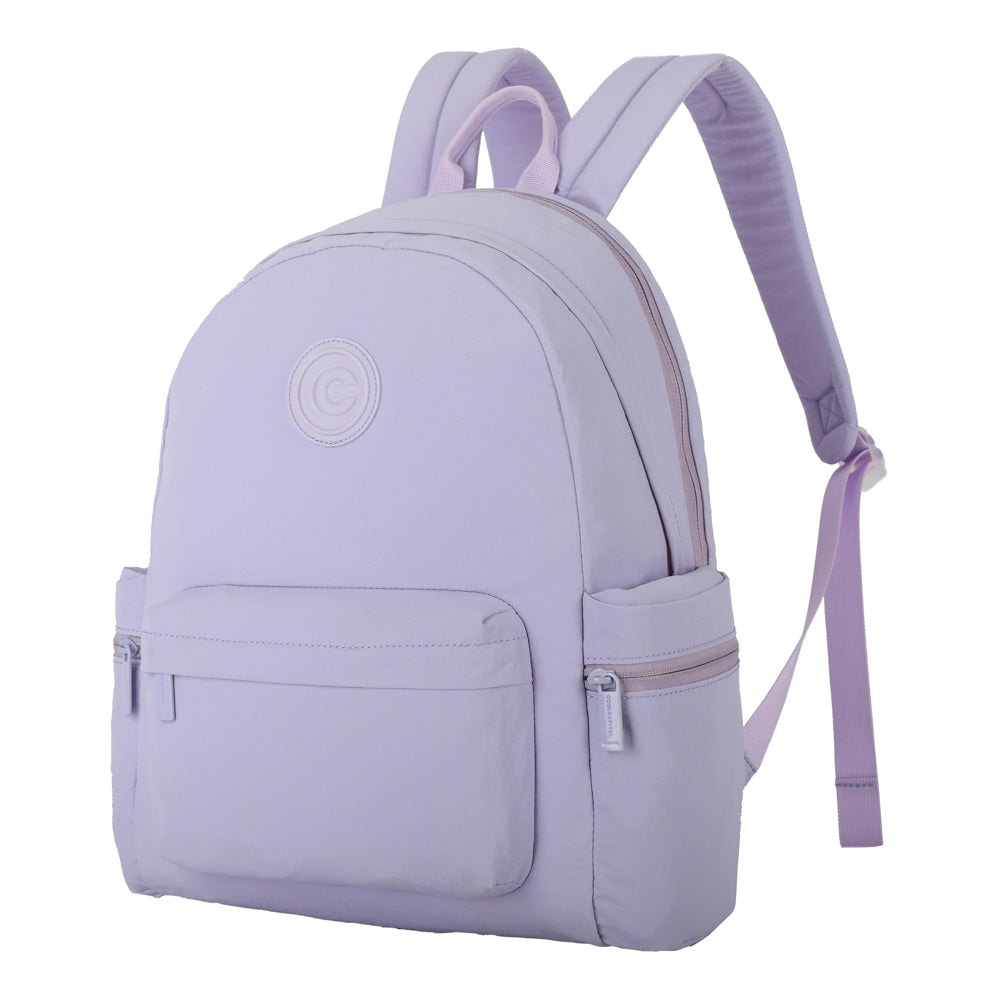 Mochila para Laptop 14" con Cangurera CoolCapital Canyon: Protección y Organización Total, Lila — imagen 4
