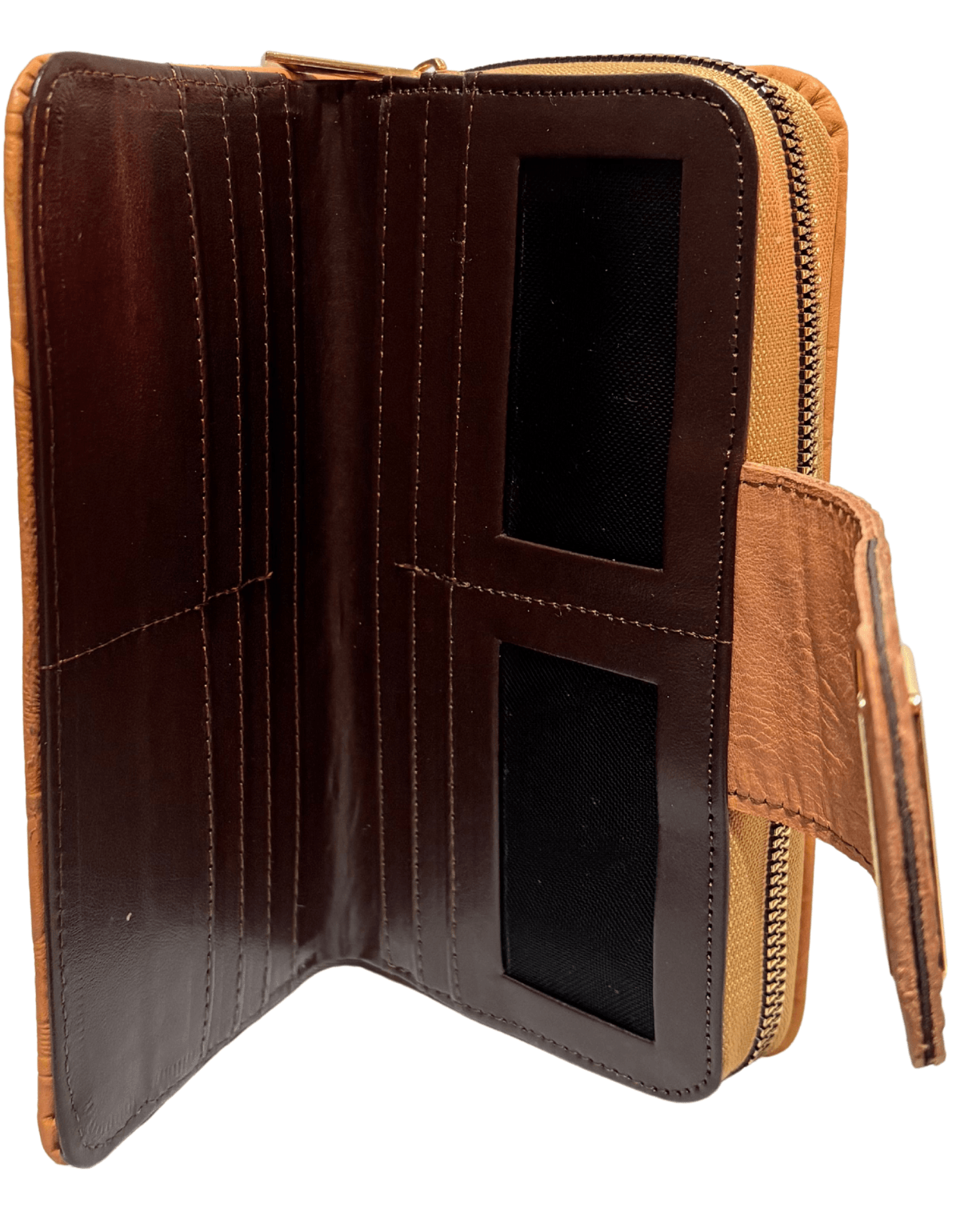 Cartera Billetera Monedero De Dama Piel Legitima Jazmin — imagen 10
