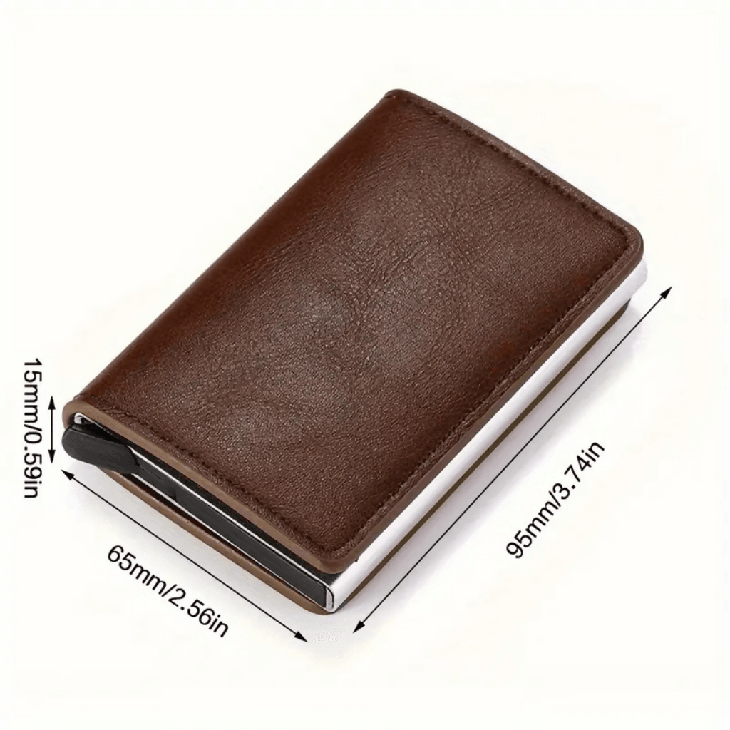 Cartera De Cuero De Pu Casual Con Estuche De Tarjetas — imagen 6