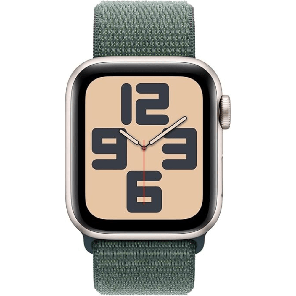 AppleWatch SE 2DA GEN 40mm GPS - Starlight/Correa Velcro Verde — imagen 3
