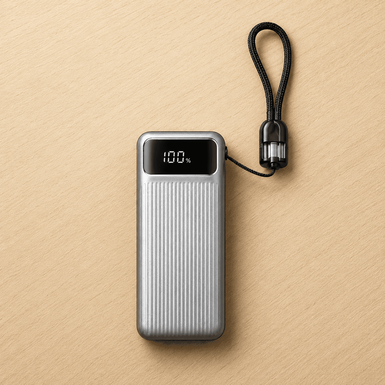 Power Bank C13 10,000mAh 22.5W Carga Rápida con Cables Integrados y Pantalla Digital — imagen 8