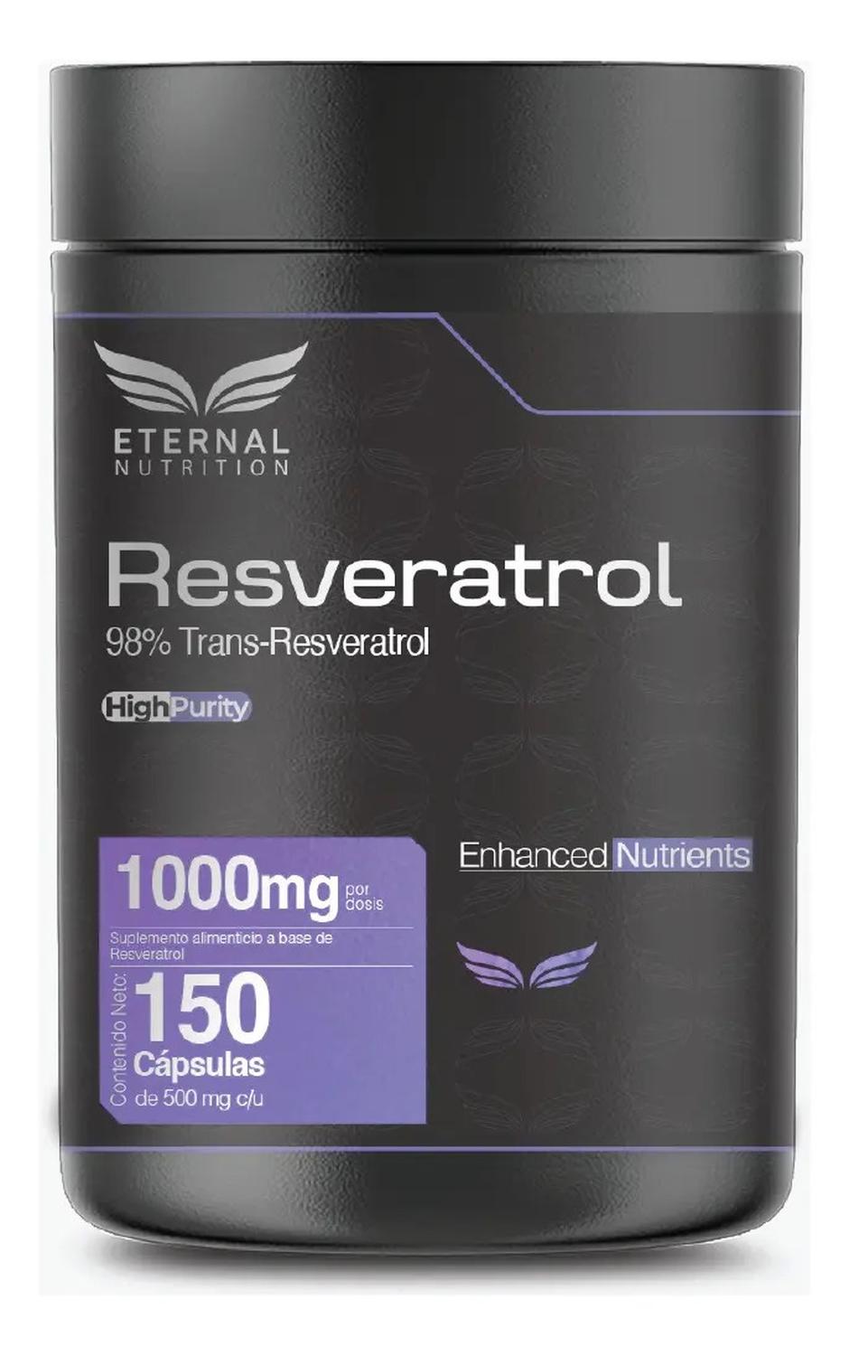 Ultra Pure: Resveratrol 98%, Trans-Resveratrol + Sirtuinas, para Salud Cardiovascular, 150 Cápsulas — imagen 1