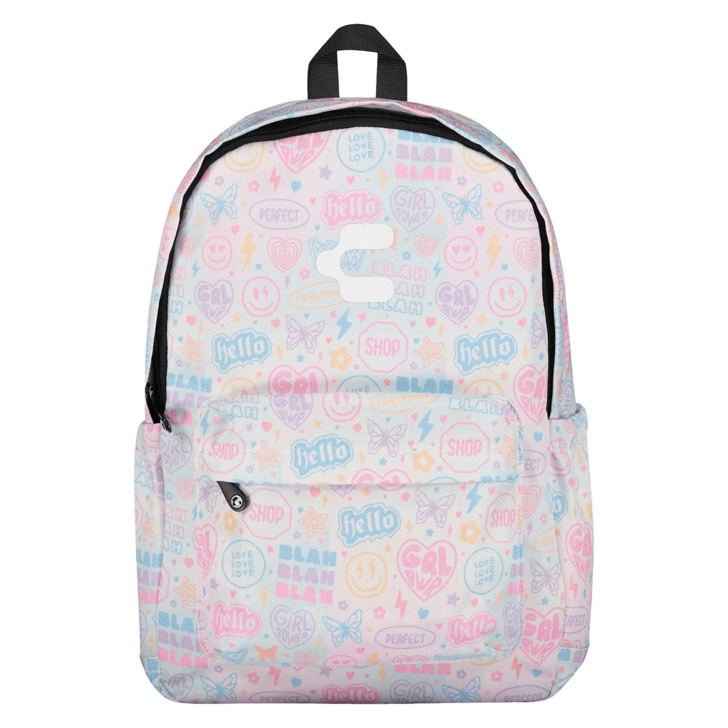 Mochila Charly Pastel Pop Niña Blanco Escolar Lonchera Infantil — imagen 3
