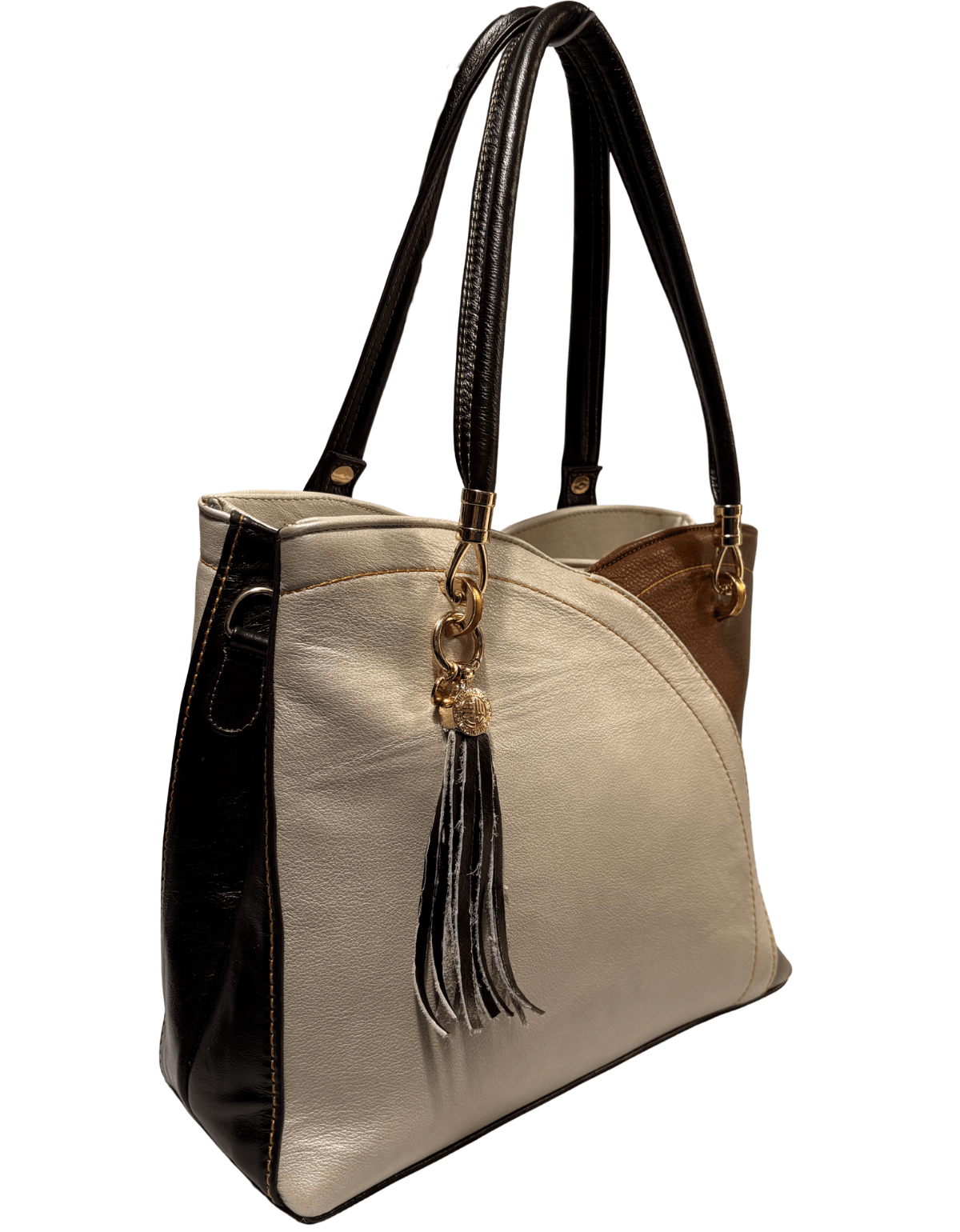 Bolsa Para Dama De Peil Original Modelo Flor Con Colgante — imagen 4