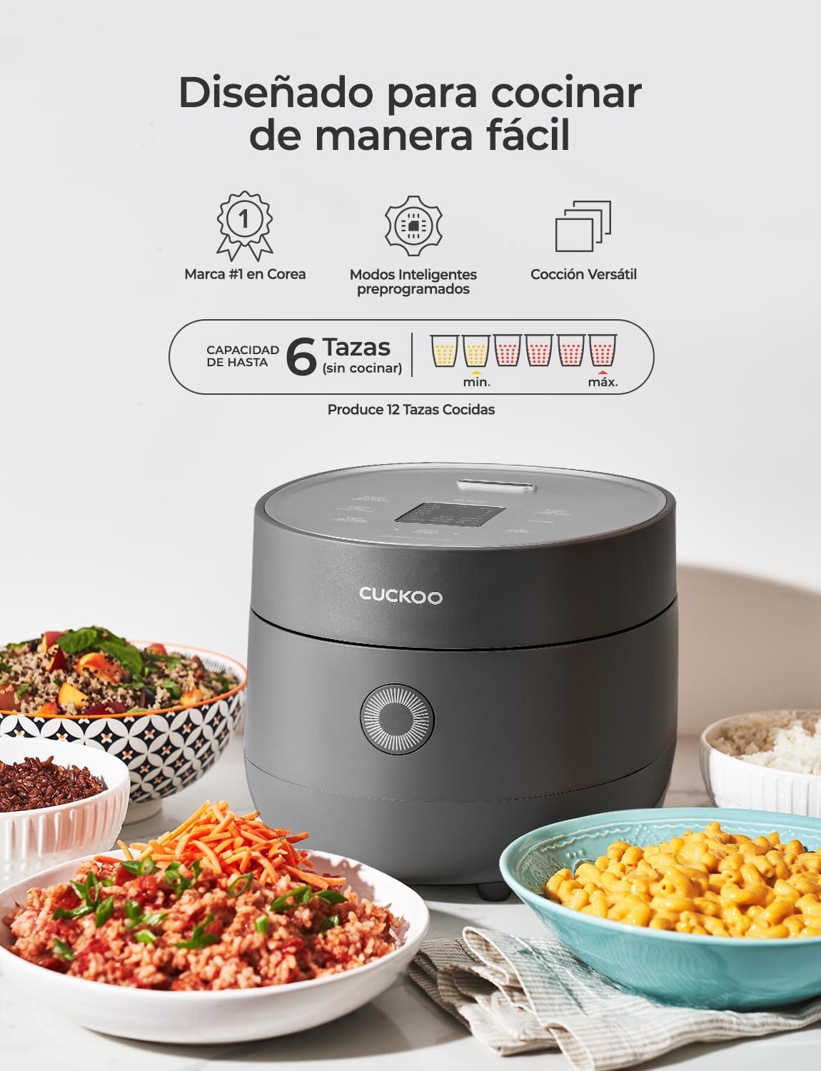 Arrocera Cuckoo 6 Tazas CR-0675FW Fuzzy Logic Gris — imagen 3