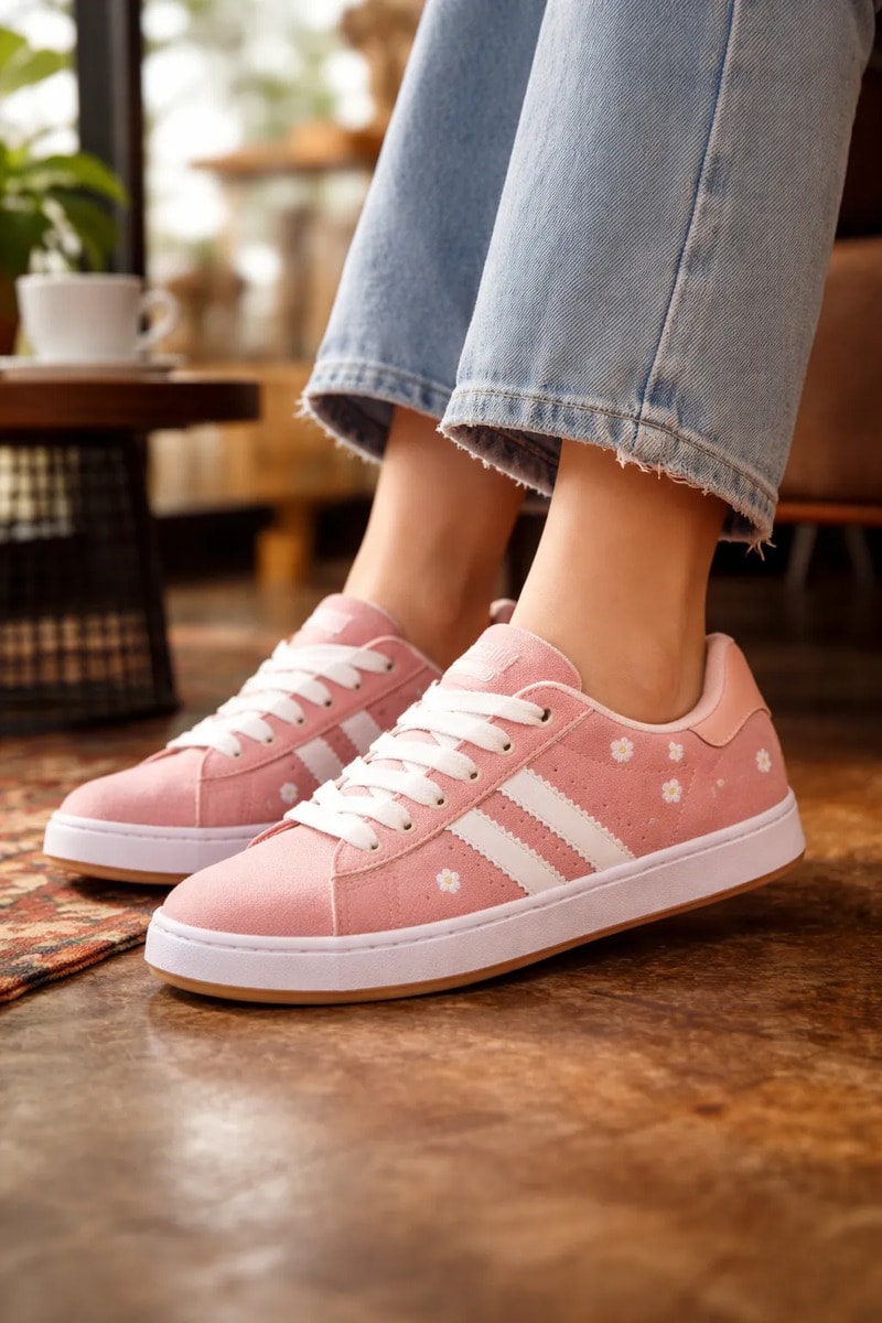 Tenis Urban Shoes Dama Urbano Flores Skate Colegial 1297979 — imagen 7
