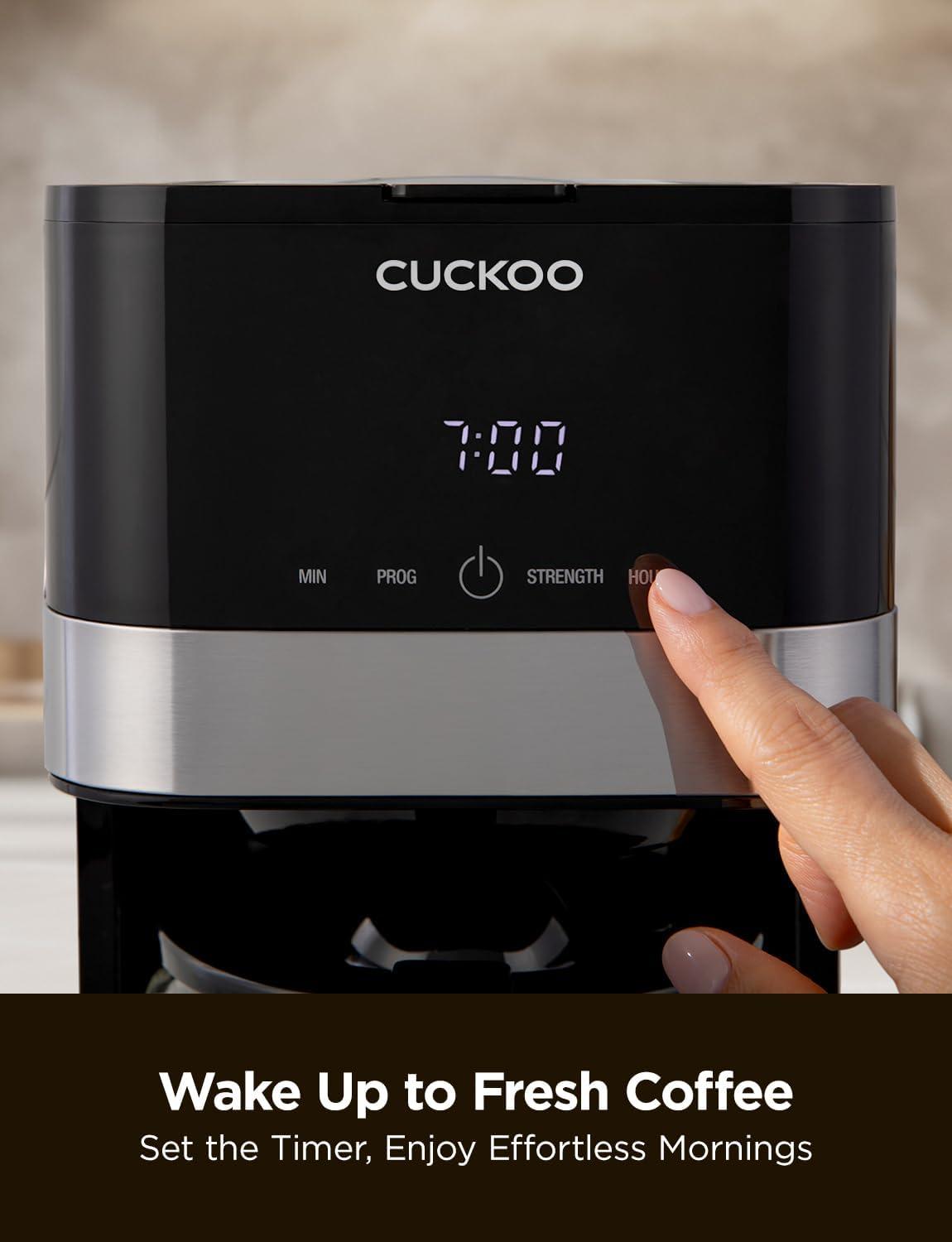Cafetera de Goteo Cuckoo CCM-BD011B Acero Inoxidable 10 Tazas Programable — imagen 4
