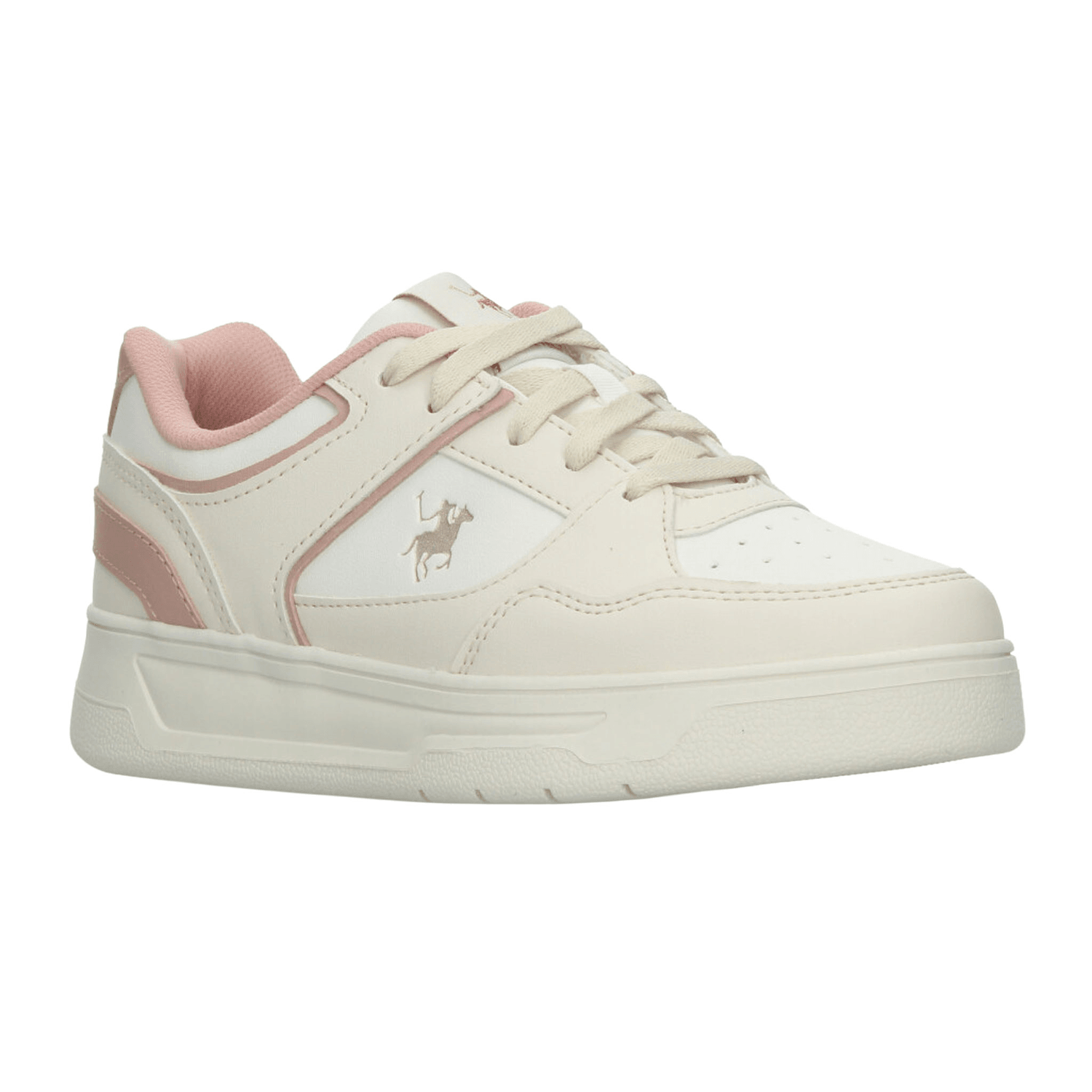 Tenis Polo Dama Deportivo Beige Rosa Mujer — imagen 2