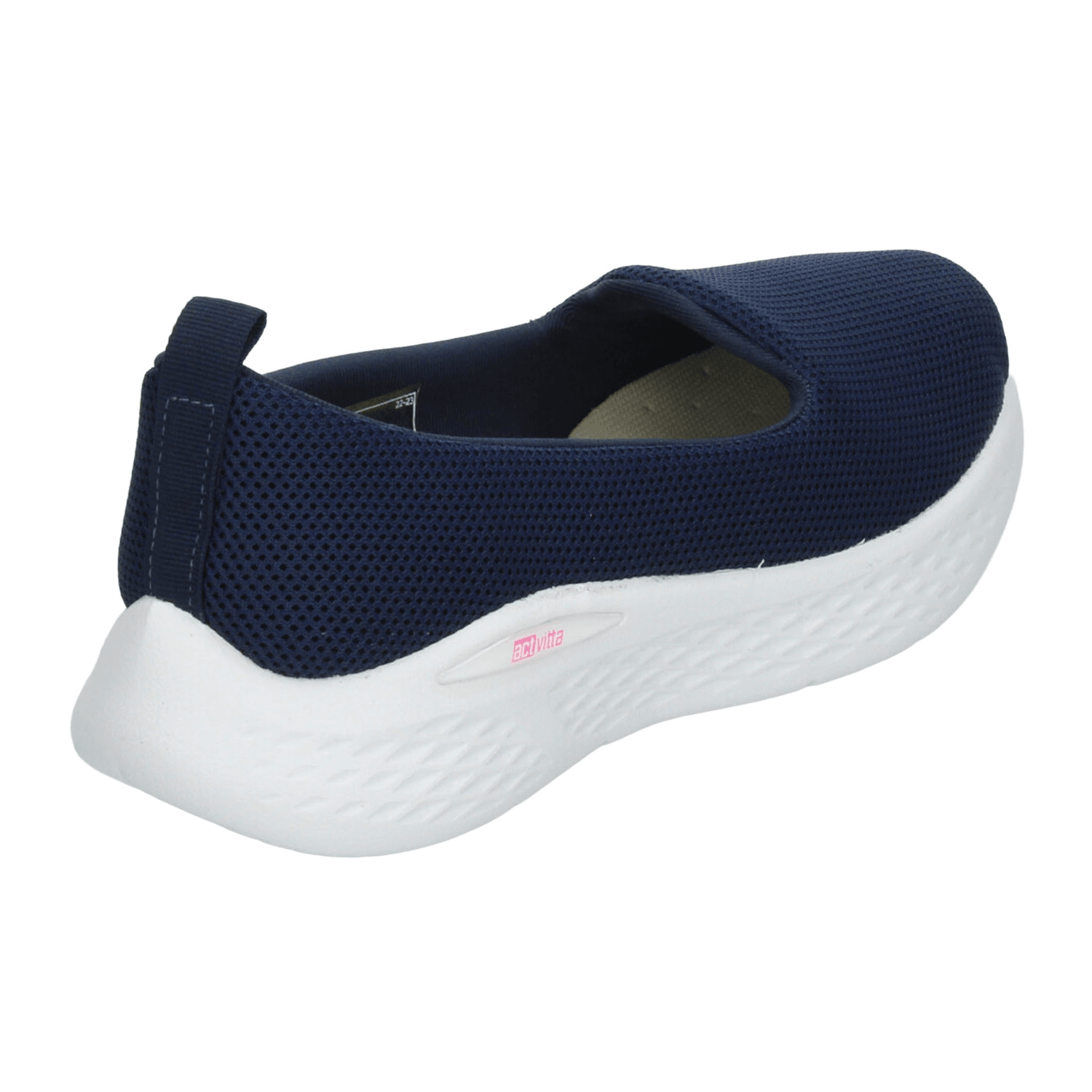 Tenis Actvitta Dama Deportivo Confort Slip On Azul Mujer — imagen 4
