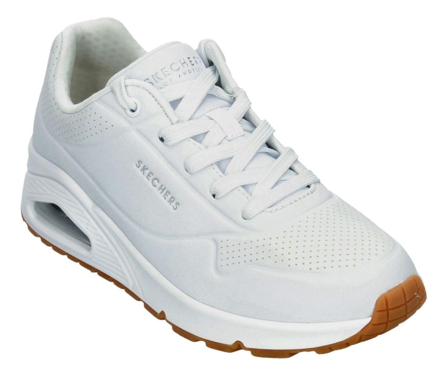 Tenis Skechers Street Uno Dama Urbano Casual Deportivo Blanco Mujer — imagen 4