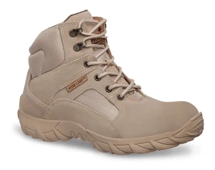 Bota Hombre Militar Corta Botín Táctica Workland 76223 Arena — imagen 6