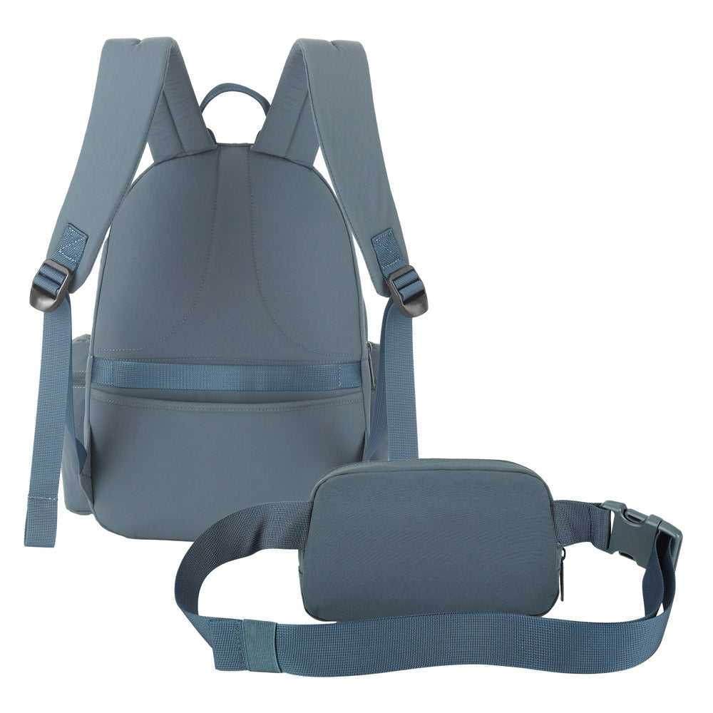 Mochila para Laptop 14" con Cangurera CoolCapital Canyon: Protección y Organización Total, Verde — imagen 11