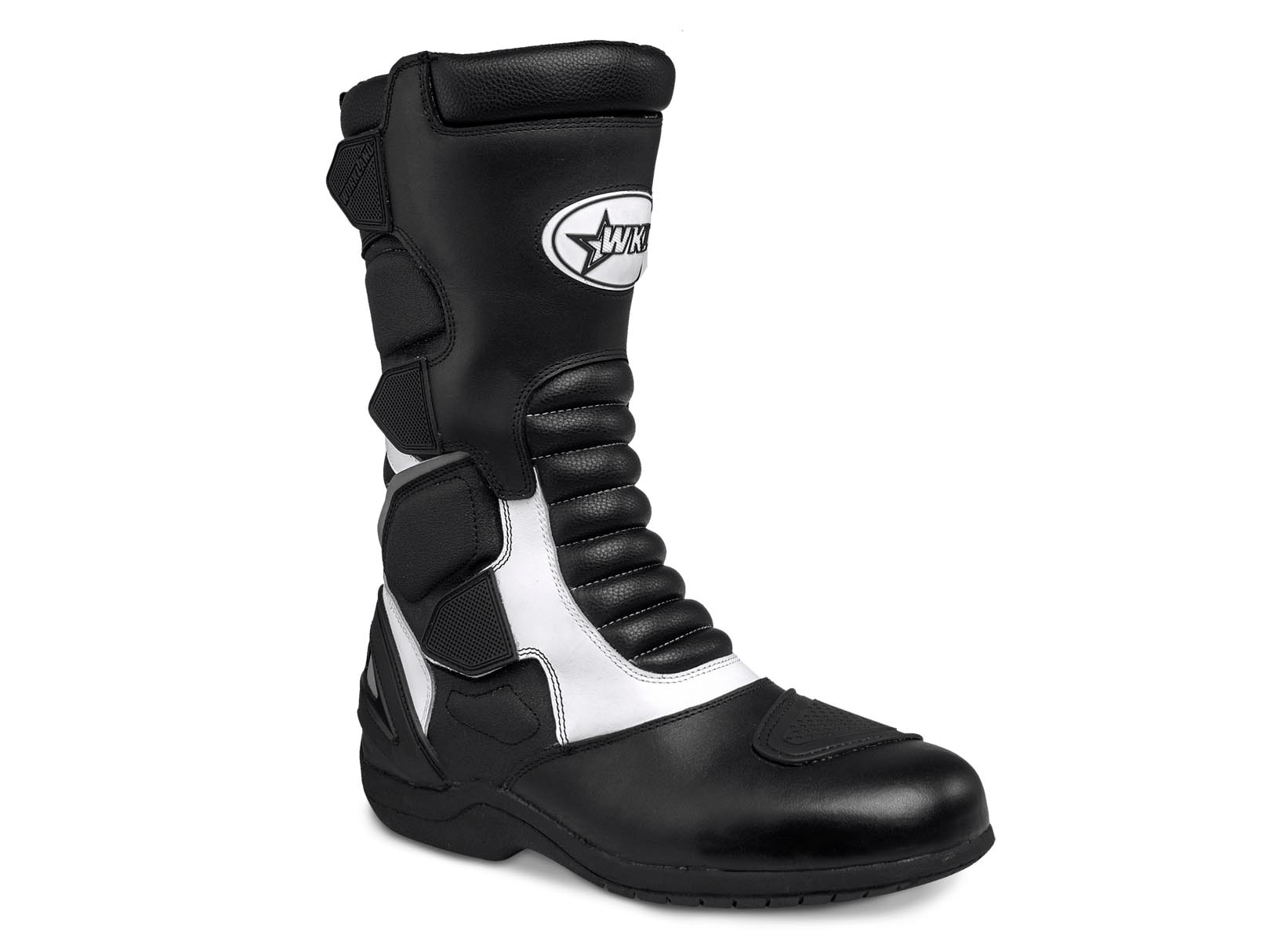 Botas Biker Hombre Doble proposito Moto Workland 009 Blanco — imagen 7