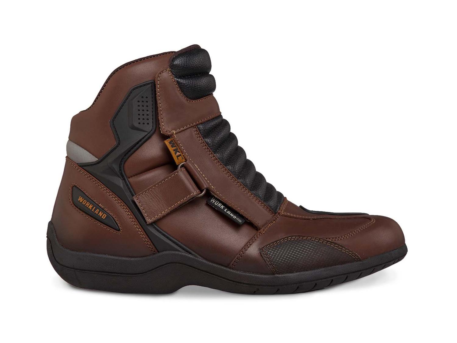 Bota hombre Biker Moto botín caballero Workland 80013 Café — imagen 2