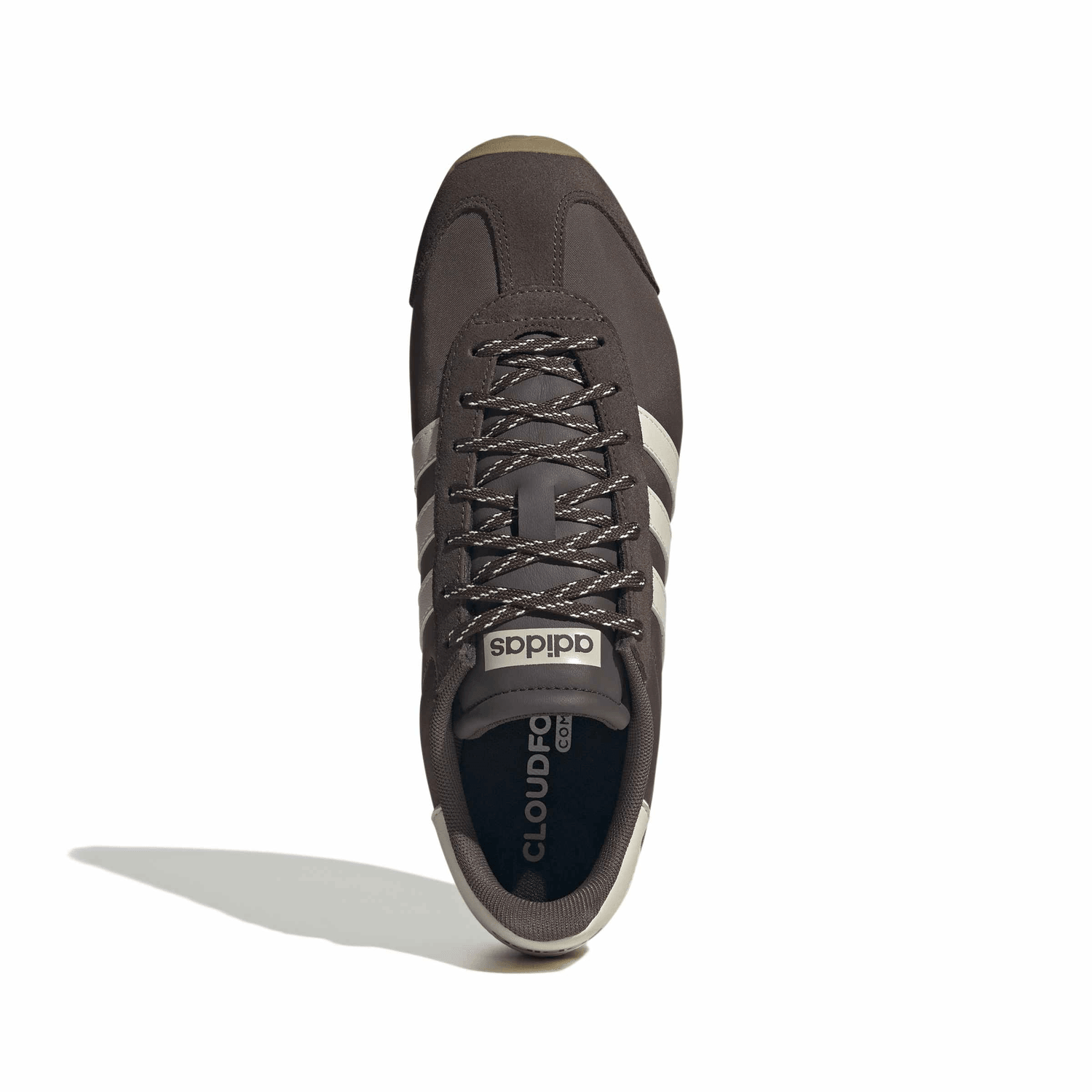 Tenis Hombre Adidas Runvista Café Casual Cintas Caballero — imagen 8